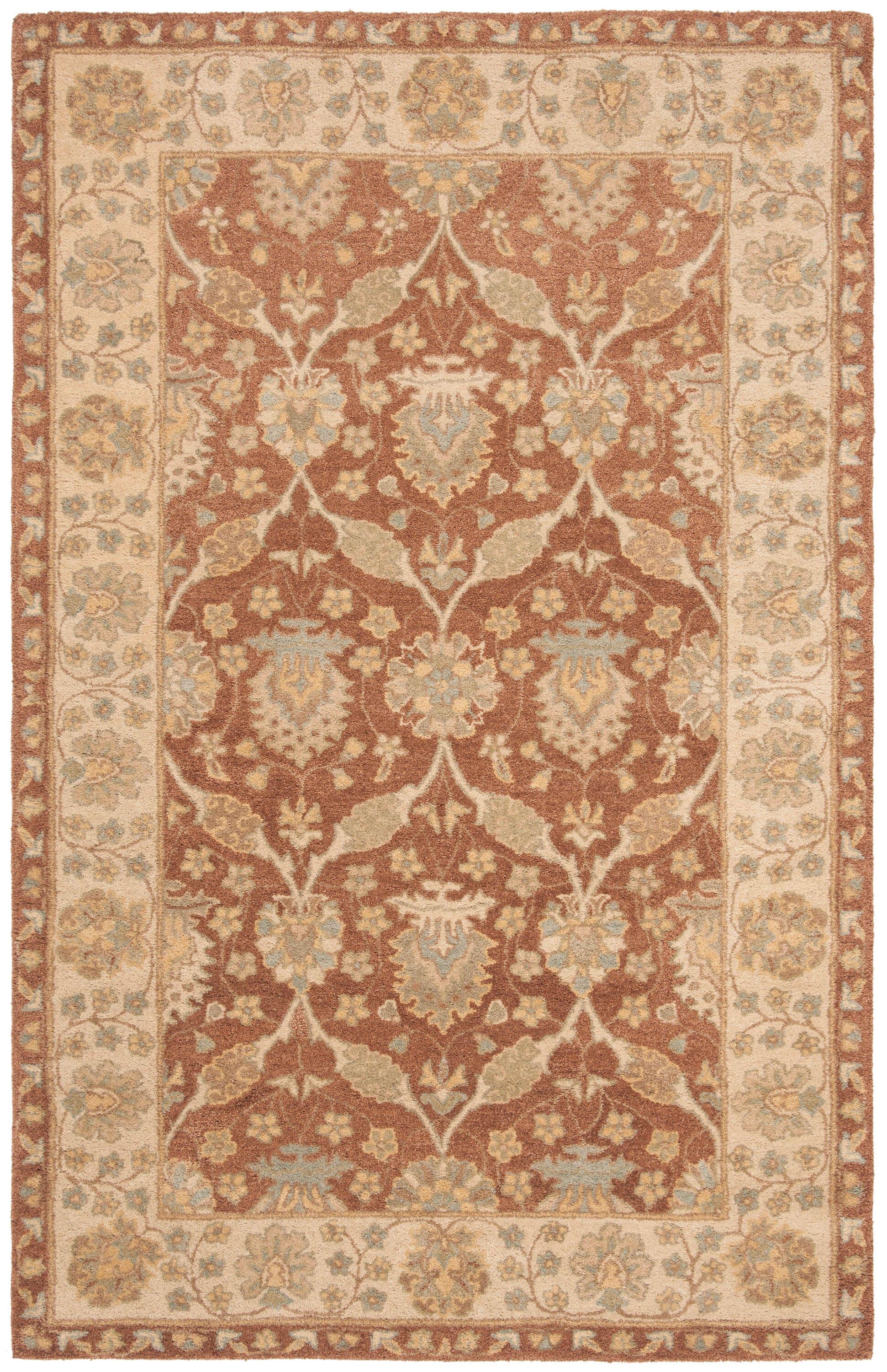 Antiquity AT315 Hand Tufted Area Rug - Brown/Taupe - 4'x6' - Safavieh.