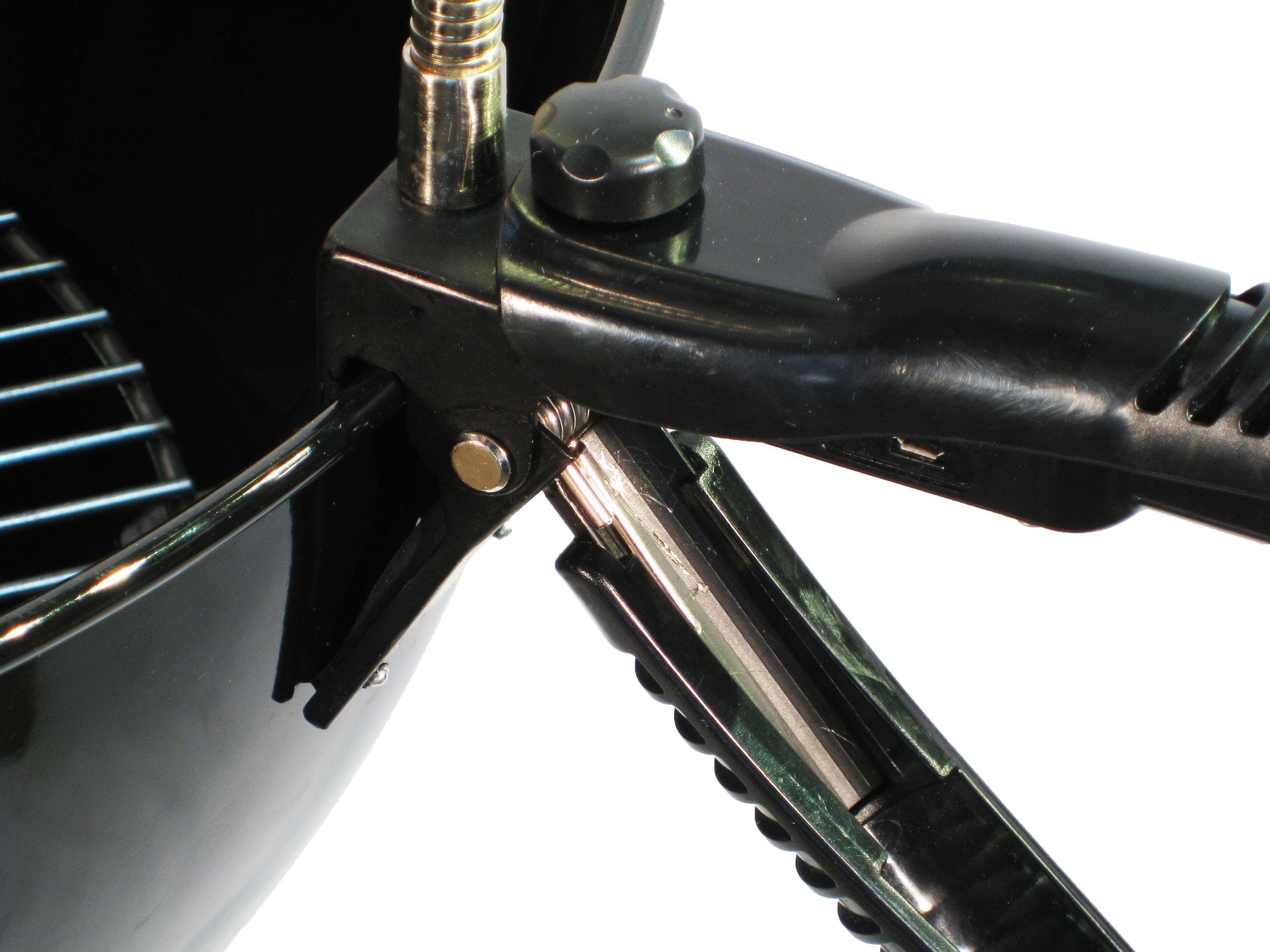 BBQ Dragon Grill Fan - Black: Stainless Steel Construction, No Assembly, Portable Charcoal Air Blower