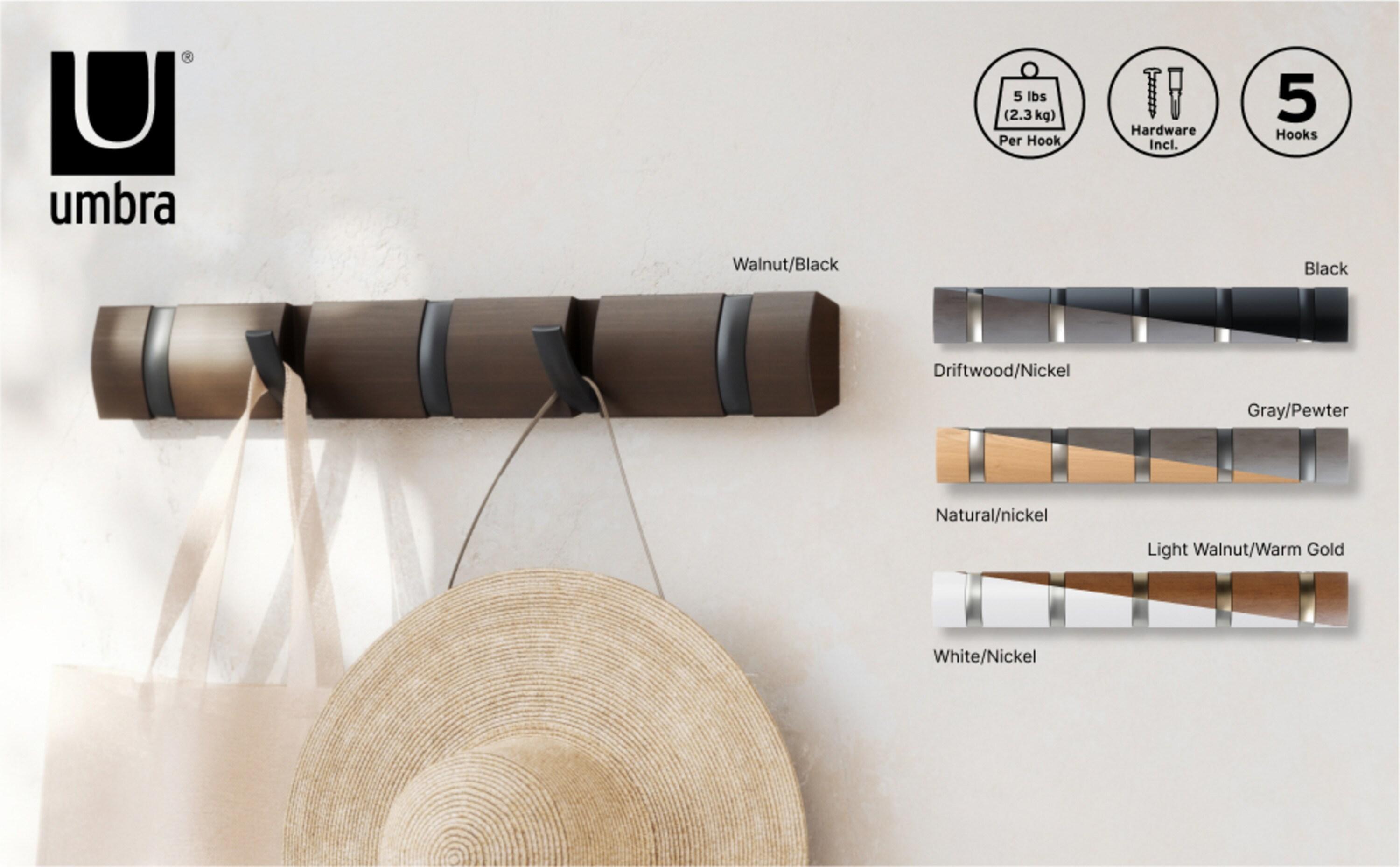 Flip 5 - Hook Solid Wood Coat Rack