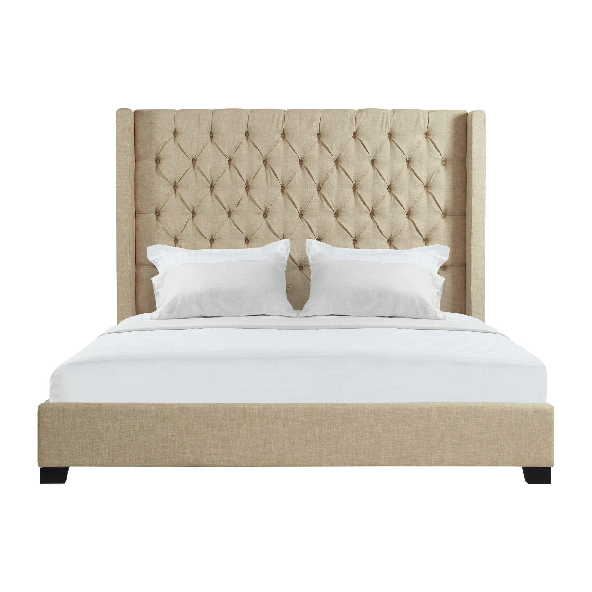 Arden Upholstered Wingback Bed