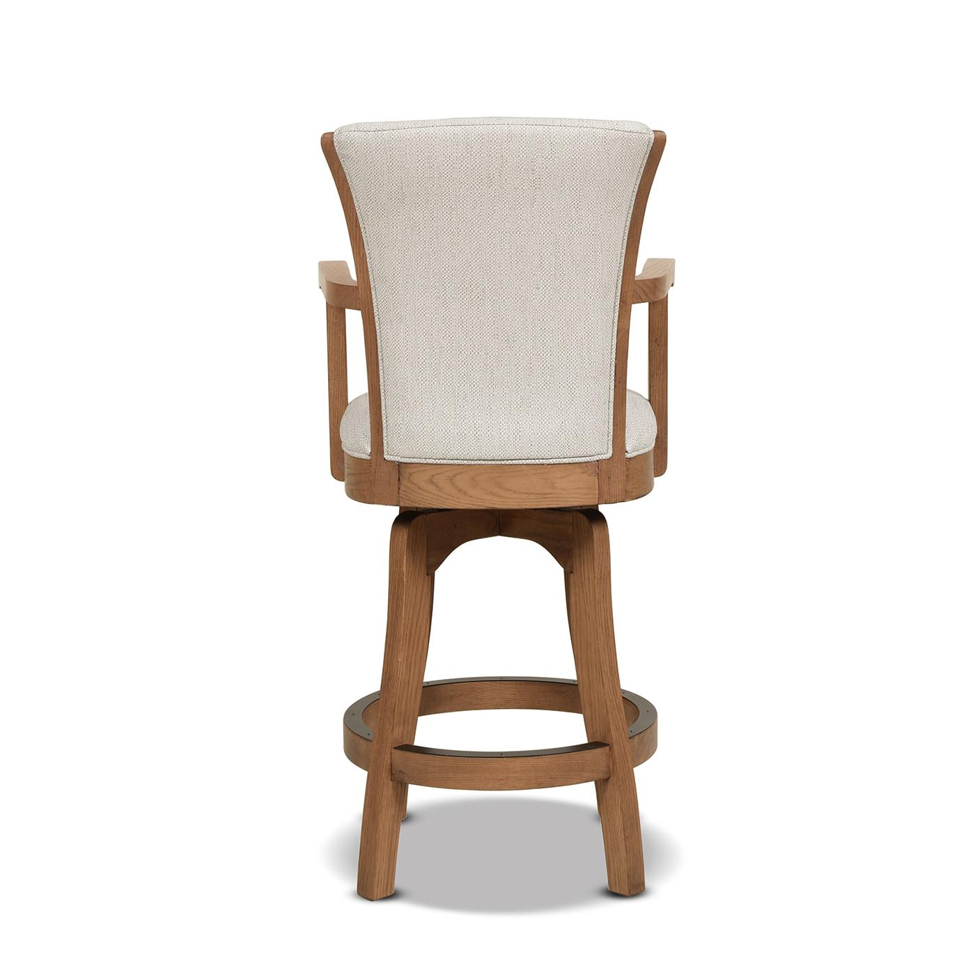 Williams 27 Swivel Counter Height Bar Stool White Pepper