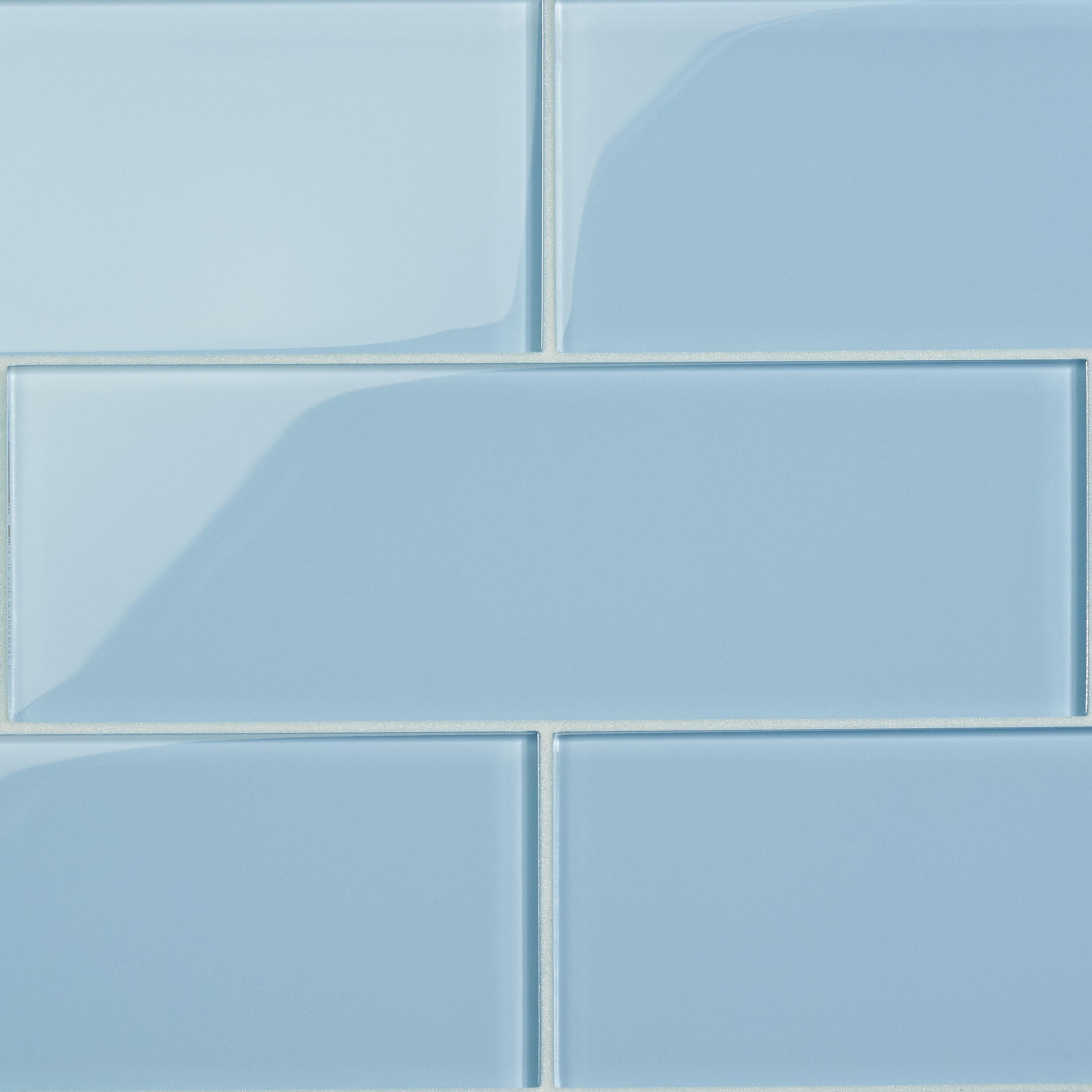 Lucid 4" x 12" Glass Brick Look Subway Tile (15 pieces 5 sq.ft/Box)