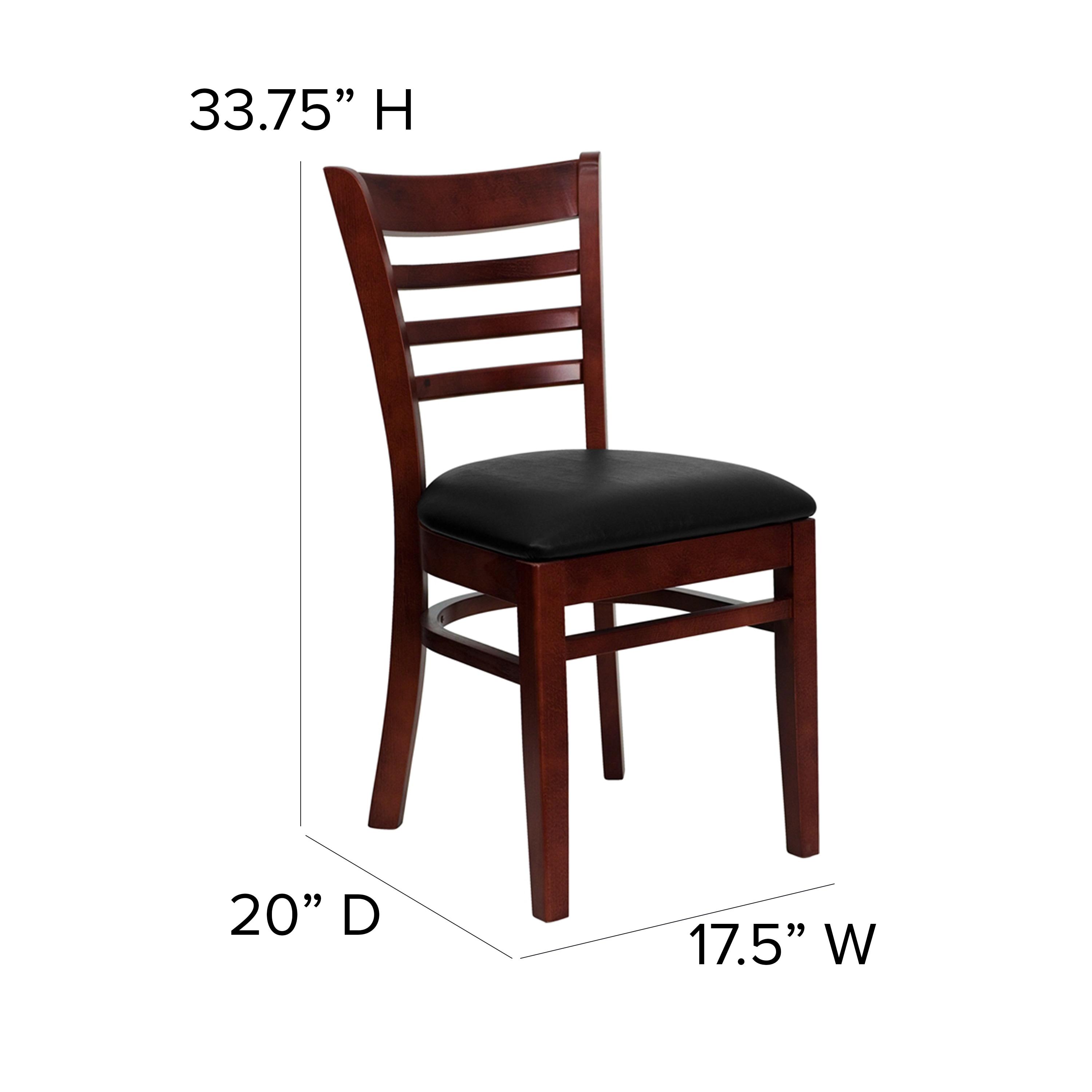 Ladder Back Wooden Restaurant Chair