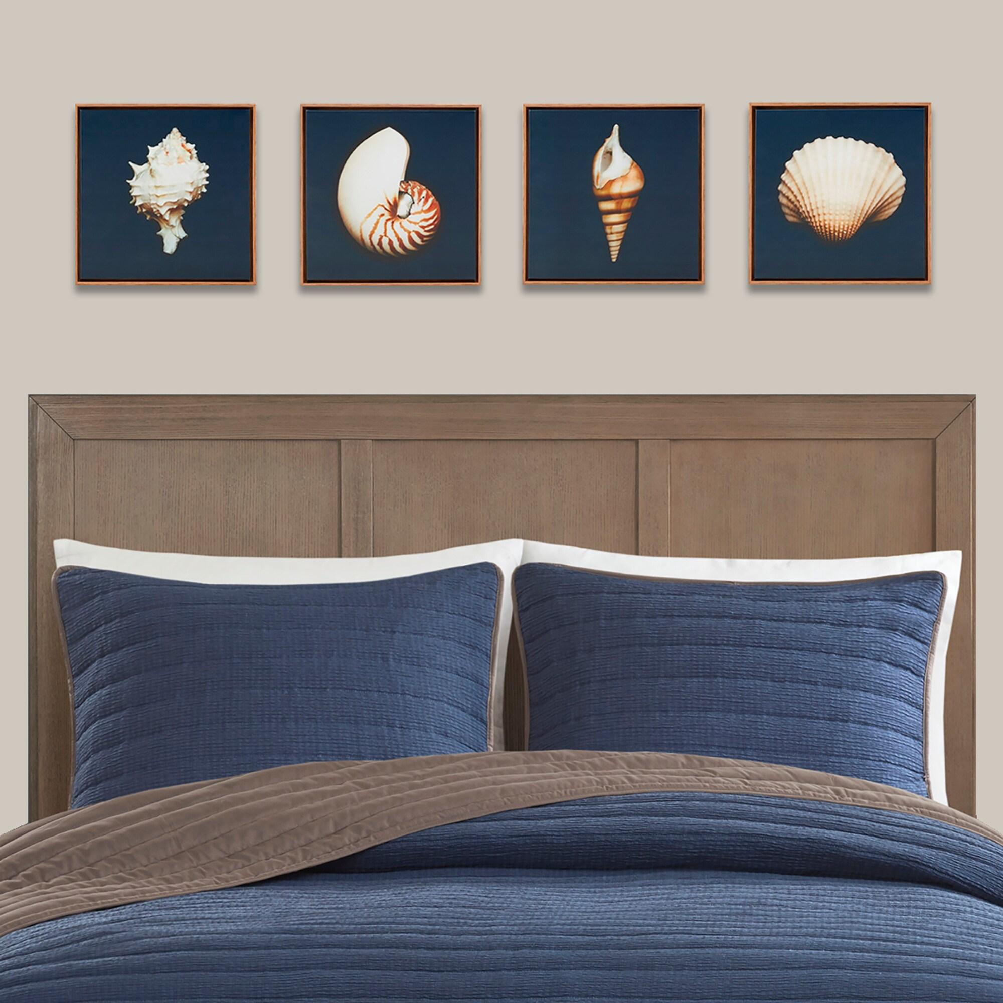Highland Dunes " Ocean Seashells " by Julie Greenwood 4 - Pieces