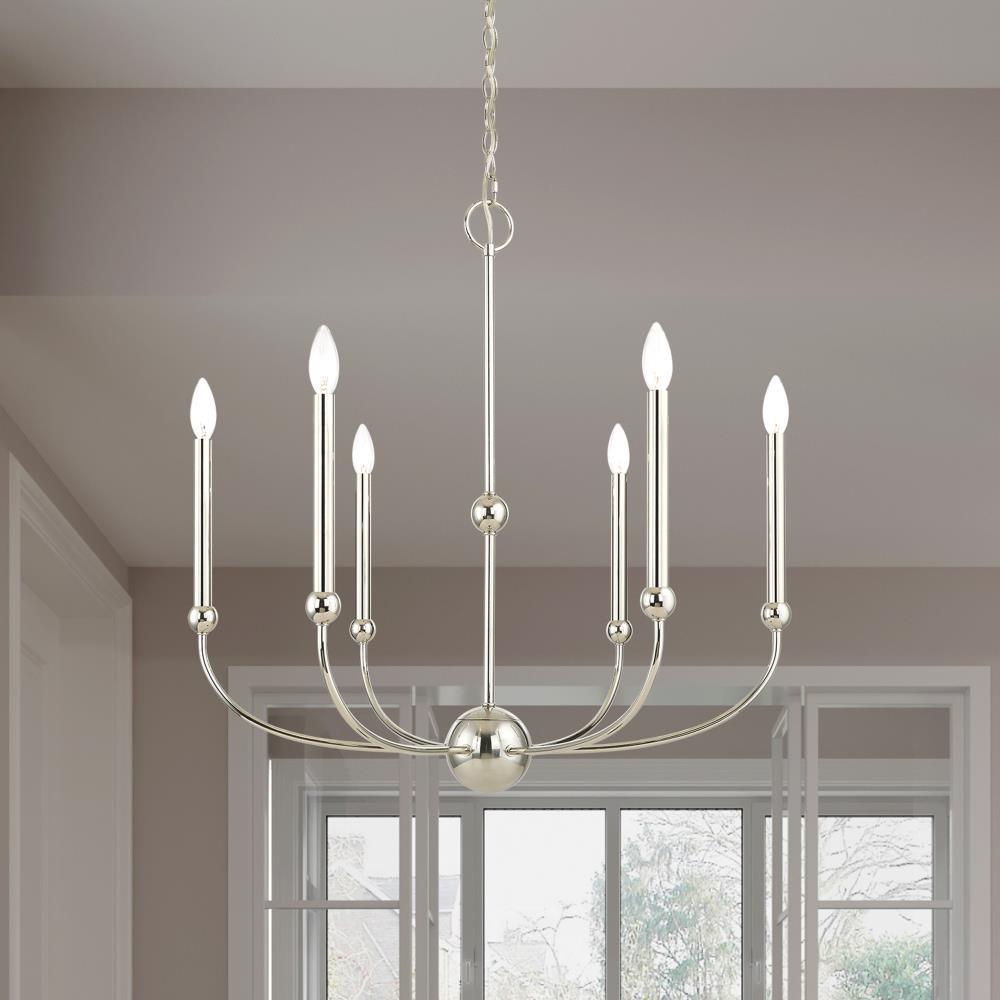 6 - Light Dimmable Chandelier