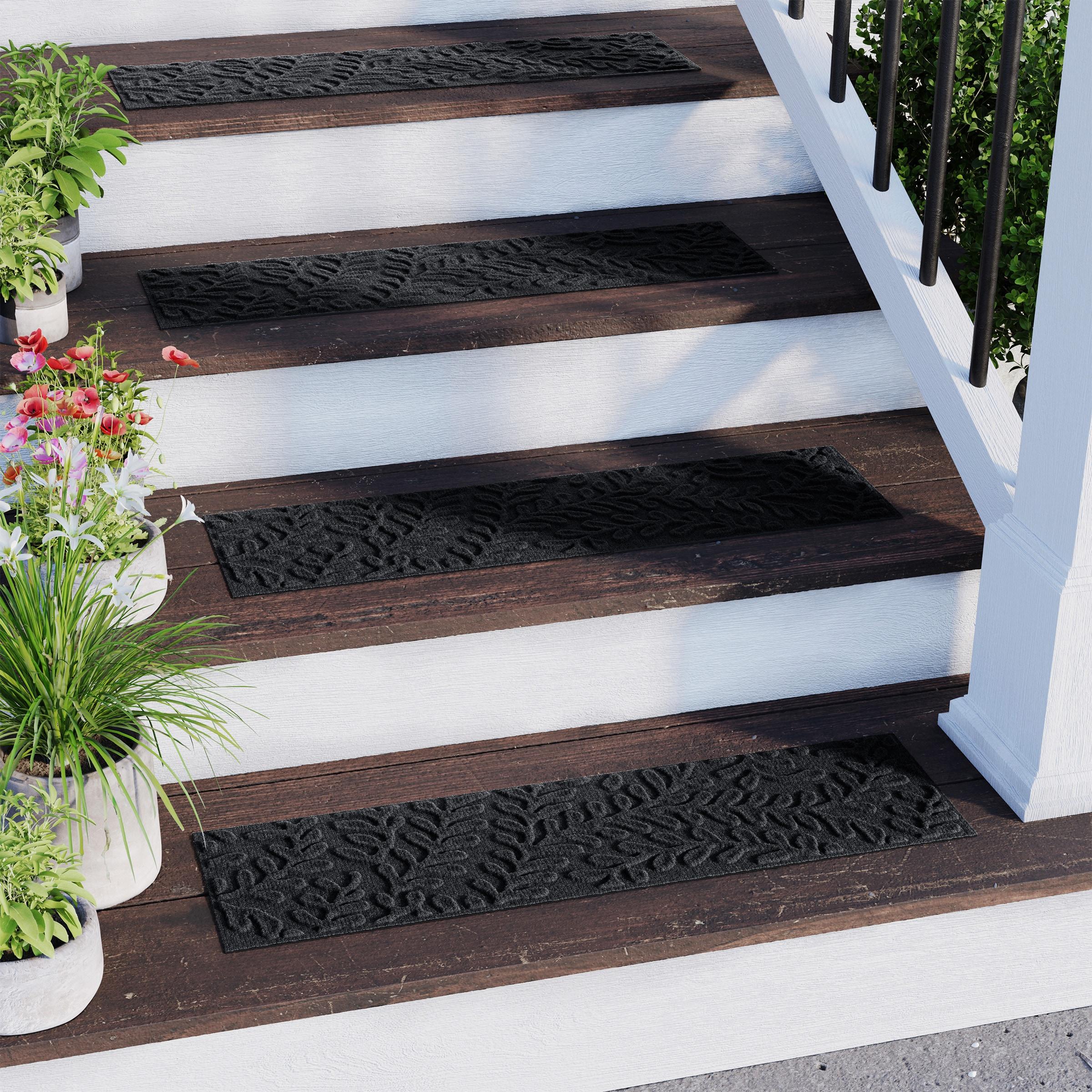 WaterHog Boxwood 8.5" x 30" Indoor Outdoor Stair Treads