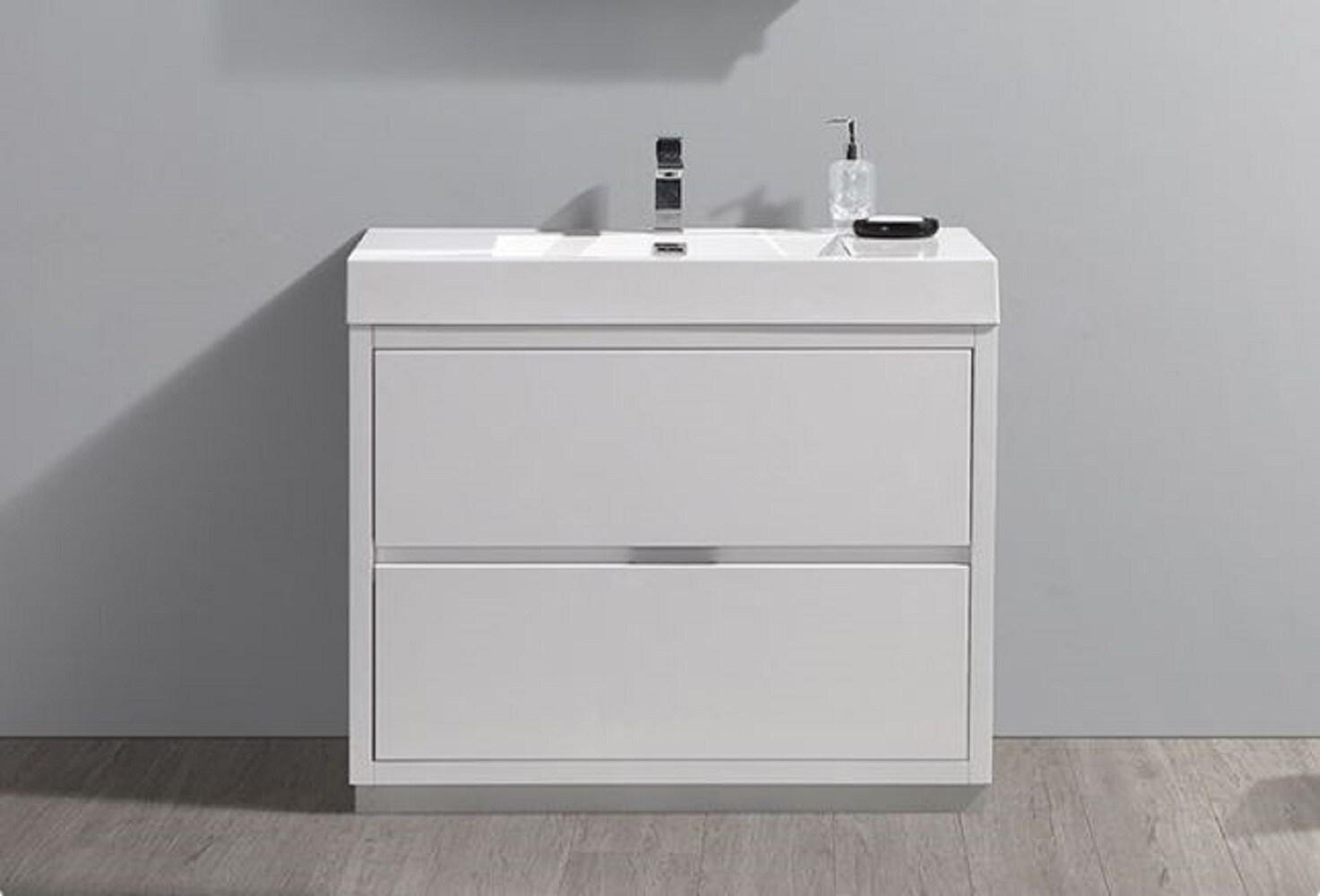 Valencia 40" Freestanding Single Sink Bathroom Vanity with Top and Sink (Faucet Not Included)