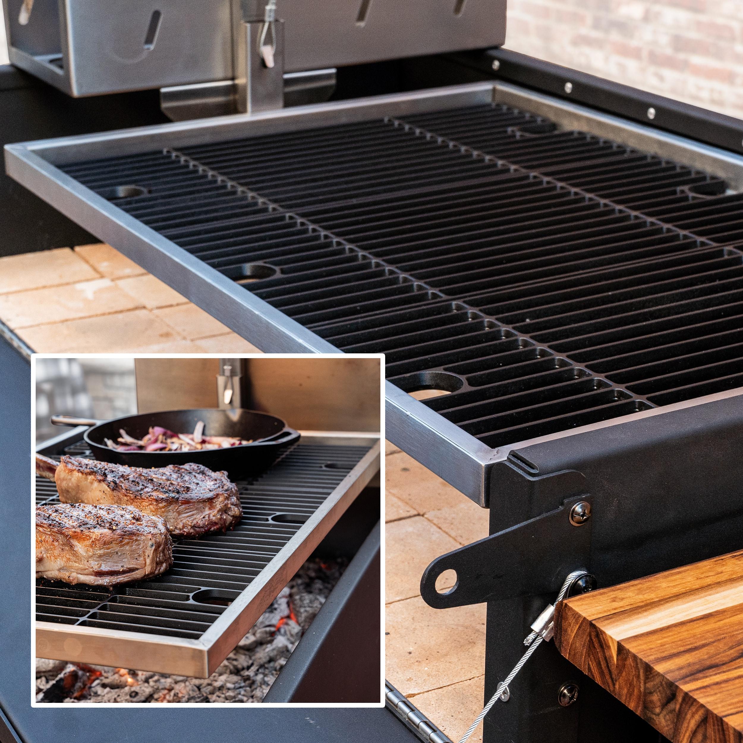 Backyard Discovery Premium Argentine/Santa Maria Bbq Grill With Wood Fire And Charcoal Grill