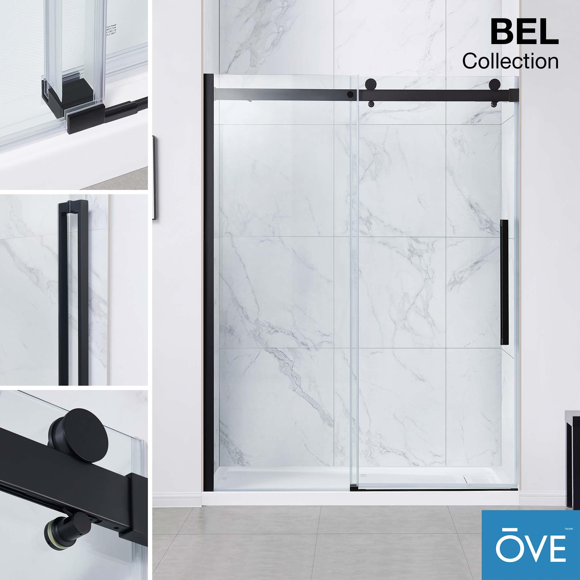 OVE Decors Bel Soft Close2-Piece 32" x 60" x 81" Base/Door Rectangular Alcove Shower Kit