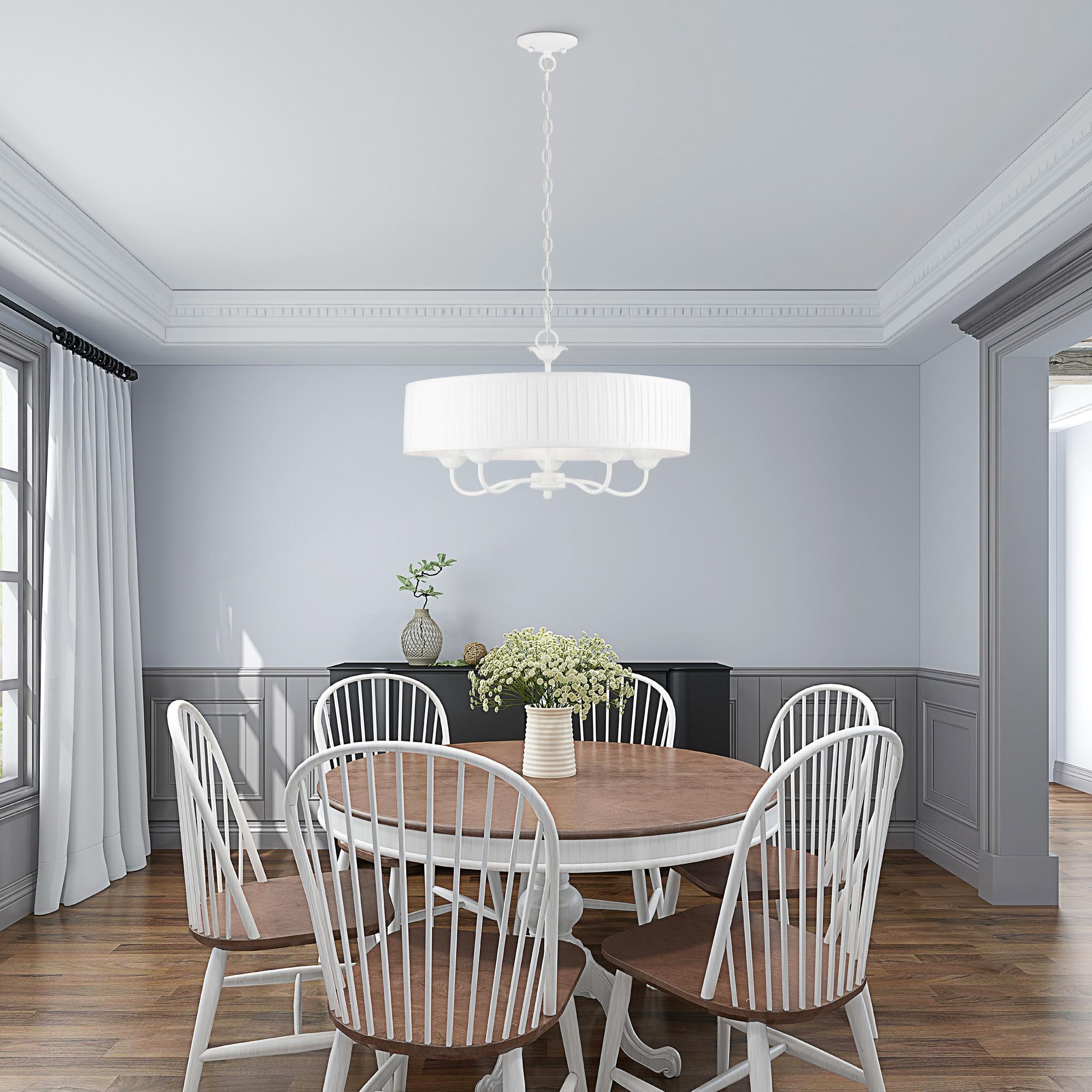 Livex Lighting Edinburgh 5 - Light Pendant in  White