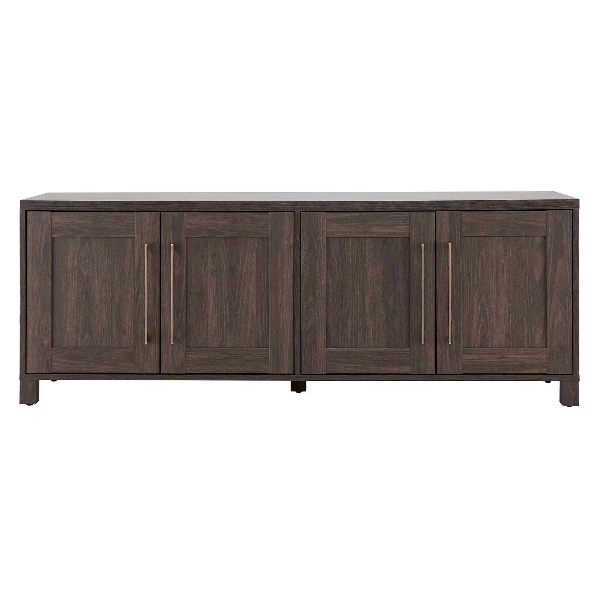 Evelyn&Zoe Chabot Rectangular TV Stand for TV's up to 75", Alder Brown