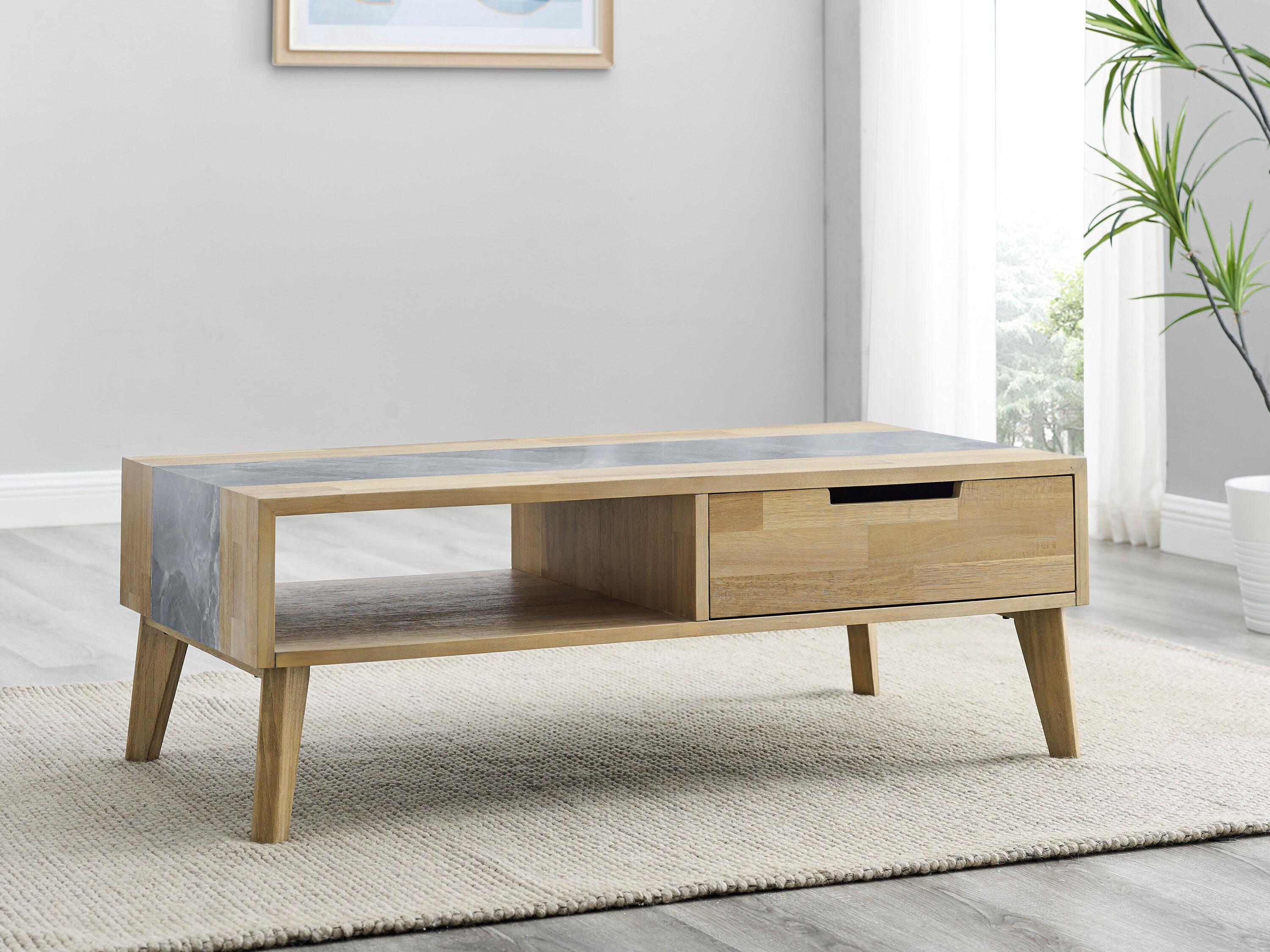 Calgary Gray Sintered Stone Cocktail Table