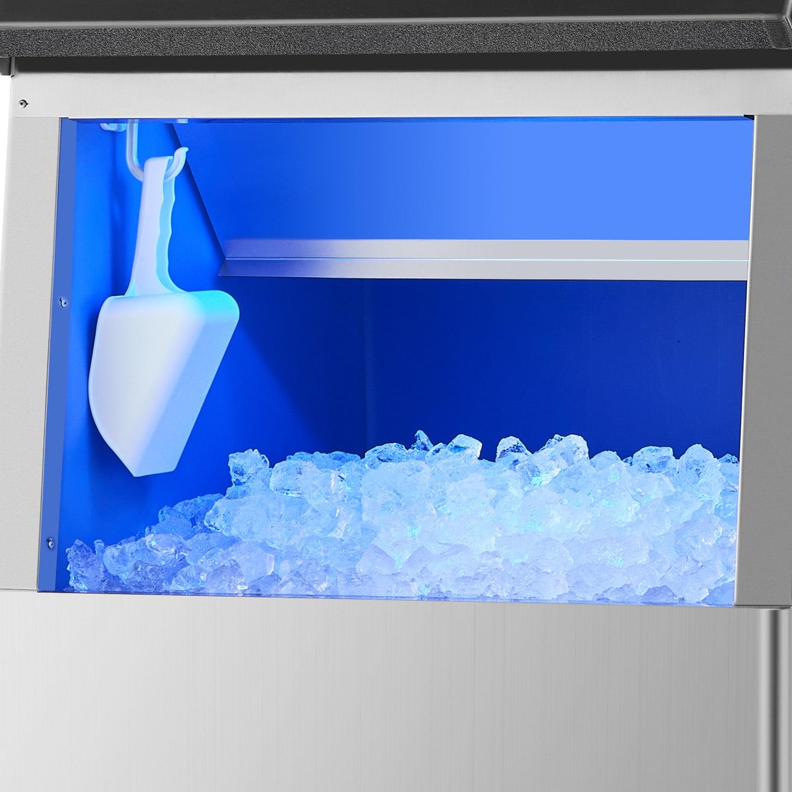 VEVOR Commercial Ice Maker Storage Bin, 250LBS Capacity Ice Bin, Stainless Steel Ice Storage Bin with Filter and Adjustable Anti-Slip Rubber Feet, Suitable for Restaurant Hotel and Beverage Shops
