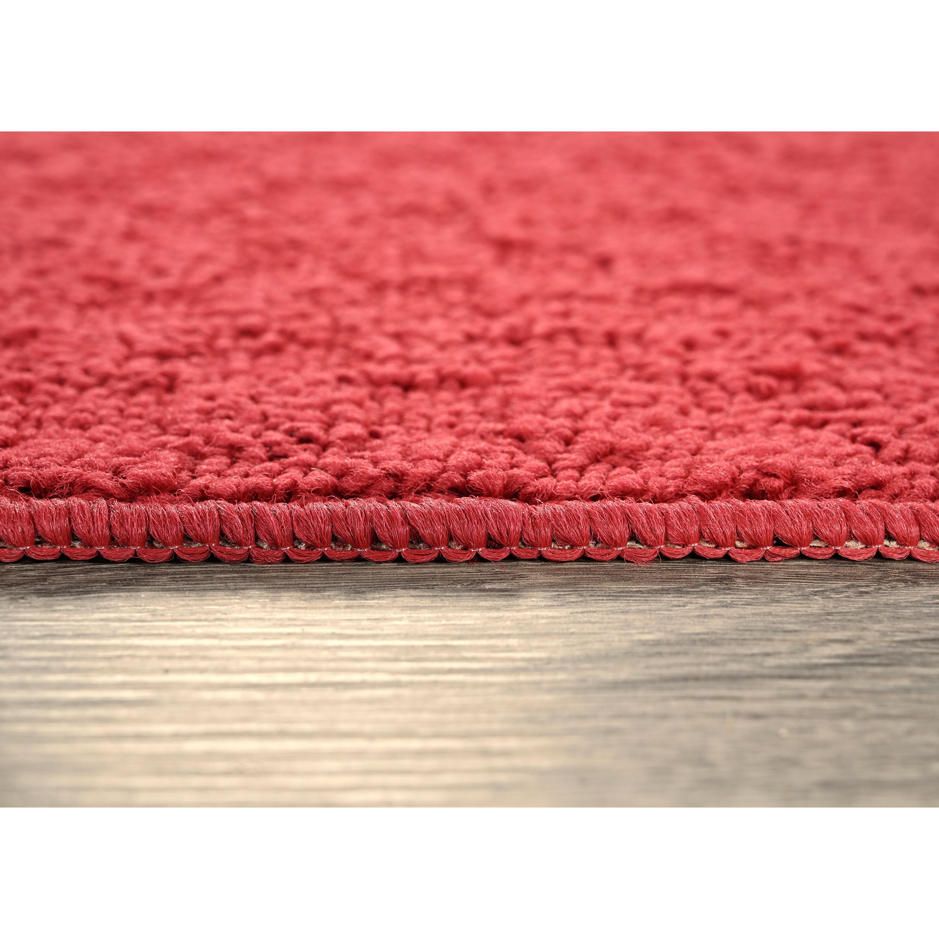 Garland Rug Town Square Polypropylene Chili Red Indoor Area Rug, 8' x 10'