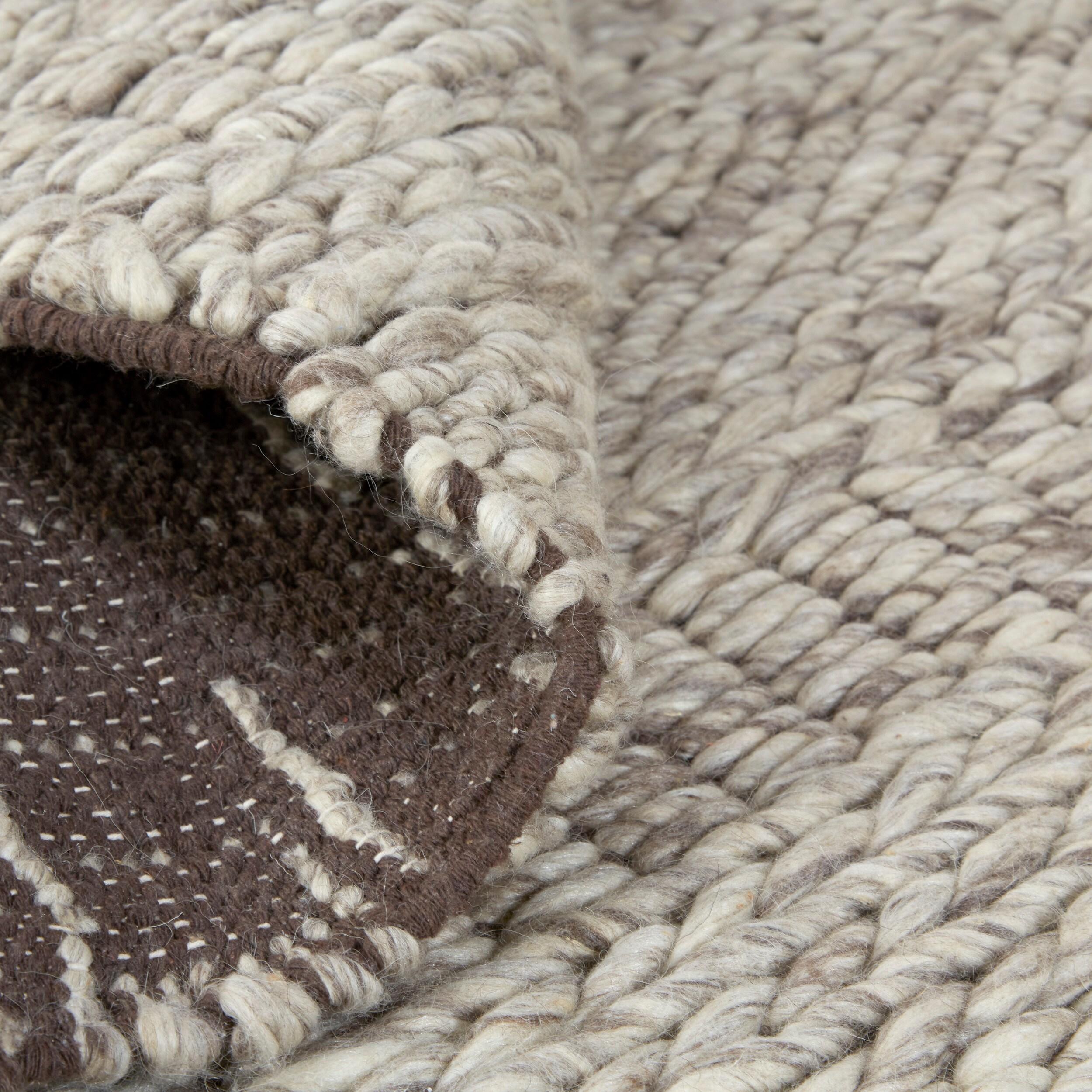 Feizy Berkeley Transitional Geometric, Ivory/Gray/Tan, 2' x 3' Accent Rug Eco Friendly Water Resistant Stain Resistant Scandinavian Solid Design Carpet for Living Dining Bed Room