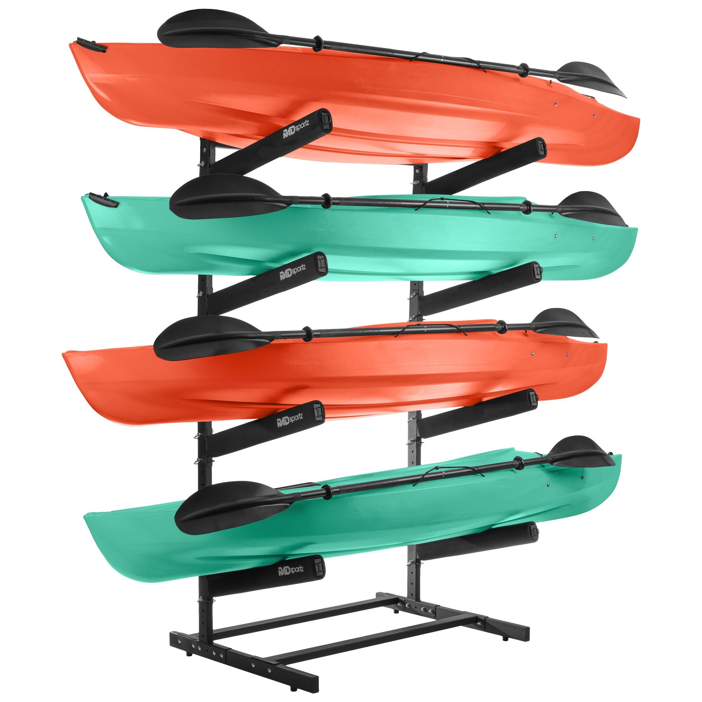 Rad Sportz 4-Level Freestanding Kayak Rack, Black