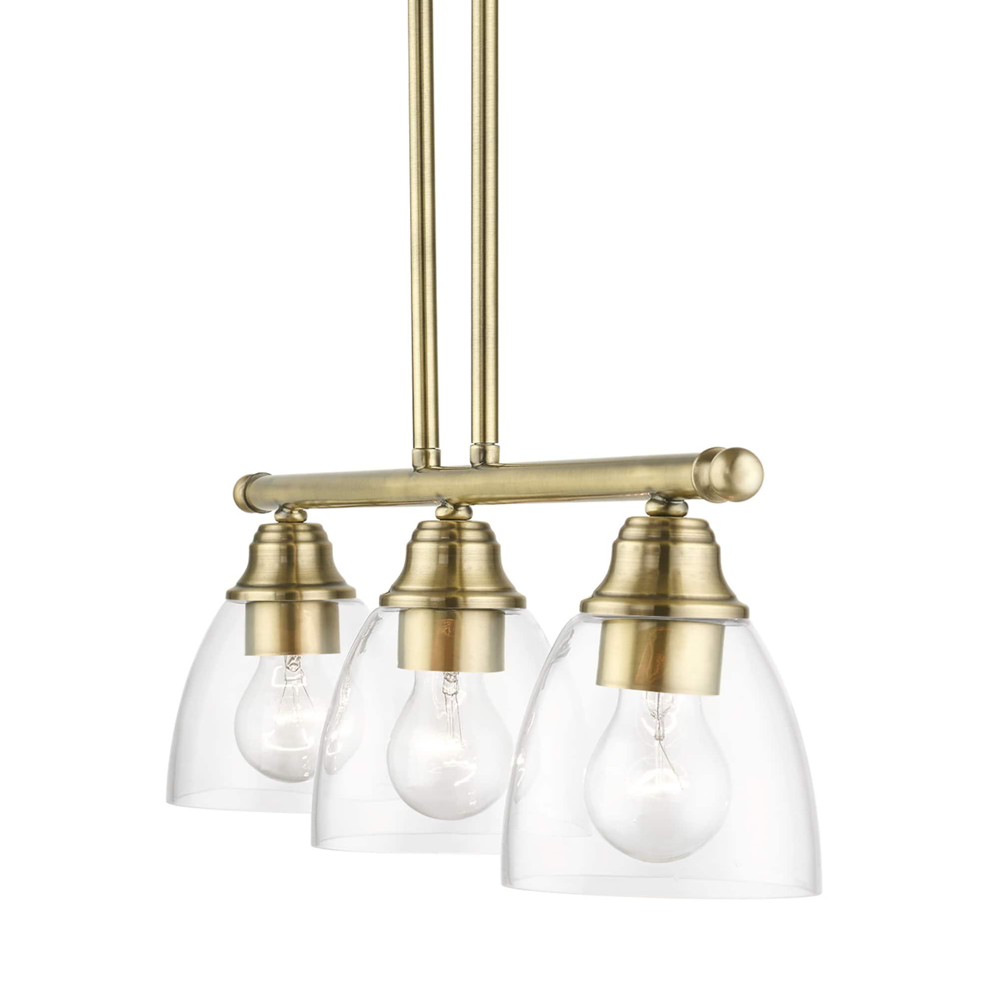 Livex Lighting Montgomery 3 - Light Chandelier in  Antique Brass