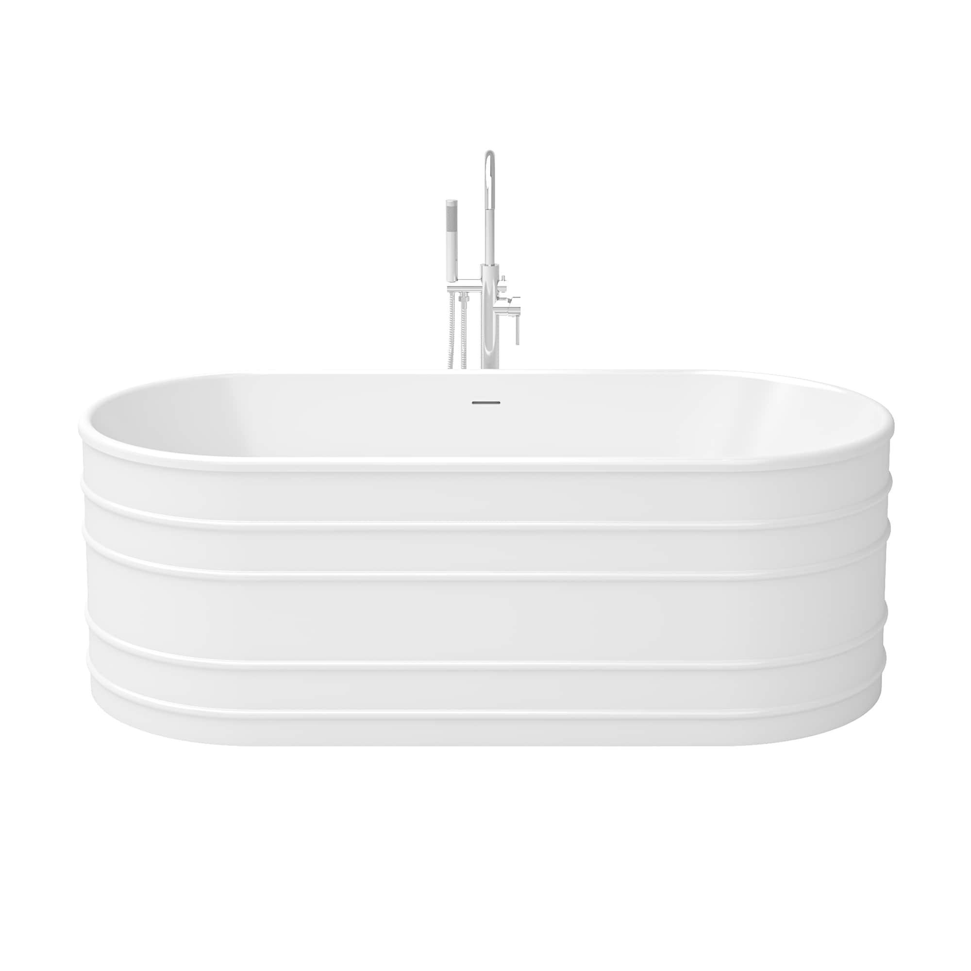 Infinity Z 67 in. L x 30-3/4 in. W x 22-7/8 in. H Freestanding Acrylic Bathtub
