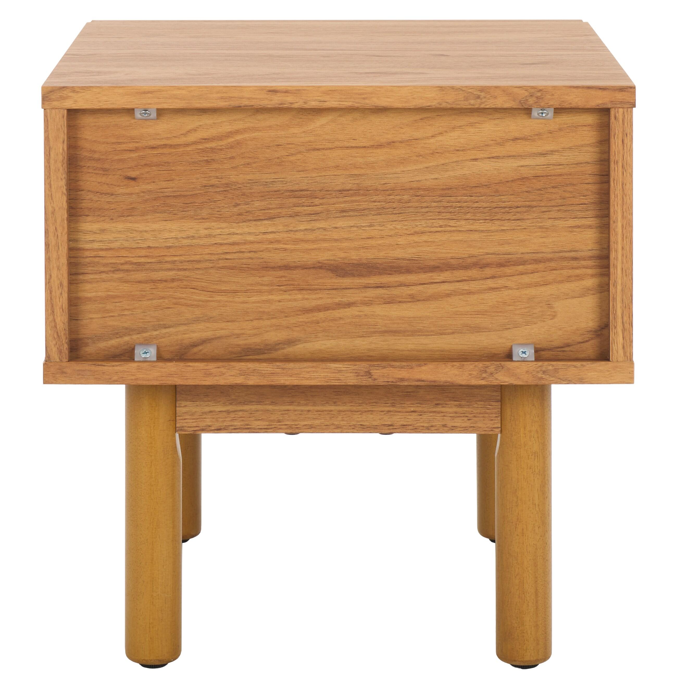 Aino 1 Drawer Nightstand - Oak/Natural - Safavieh