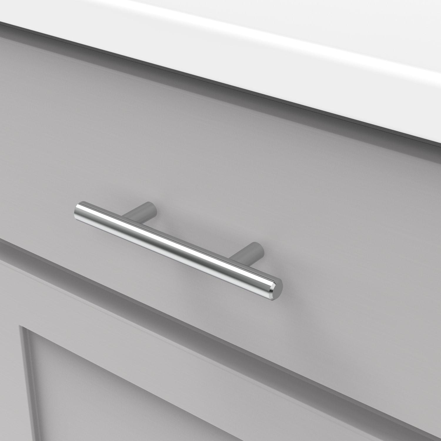 Hickory Hardware Bar Pulls Collection Pull - 3" Center to Center Cabinet Pull Chrome - Contemporary, Minimalist Hardware for Drawers & Cabinets