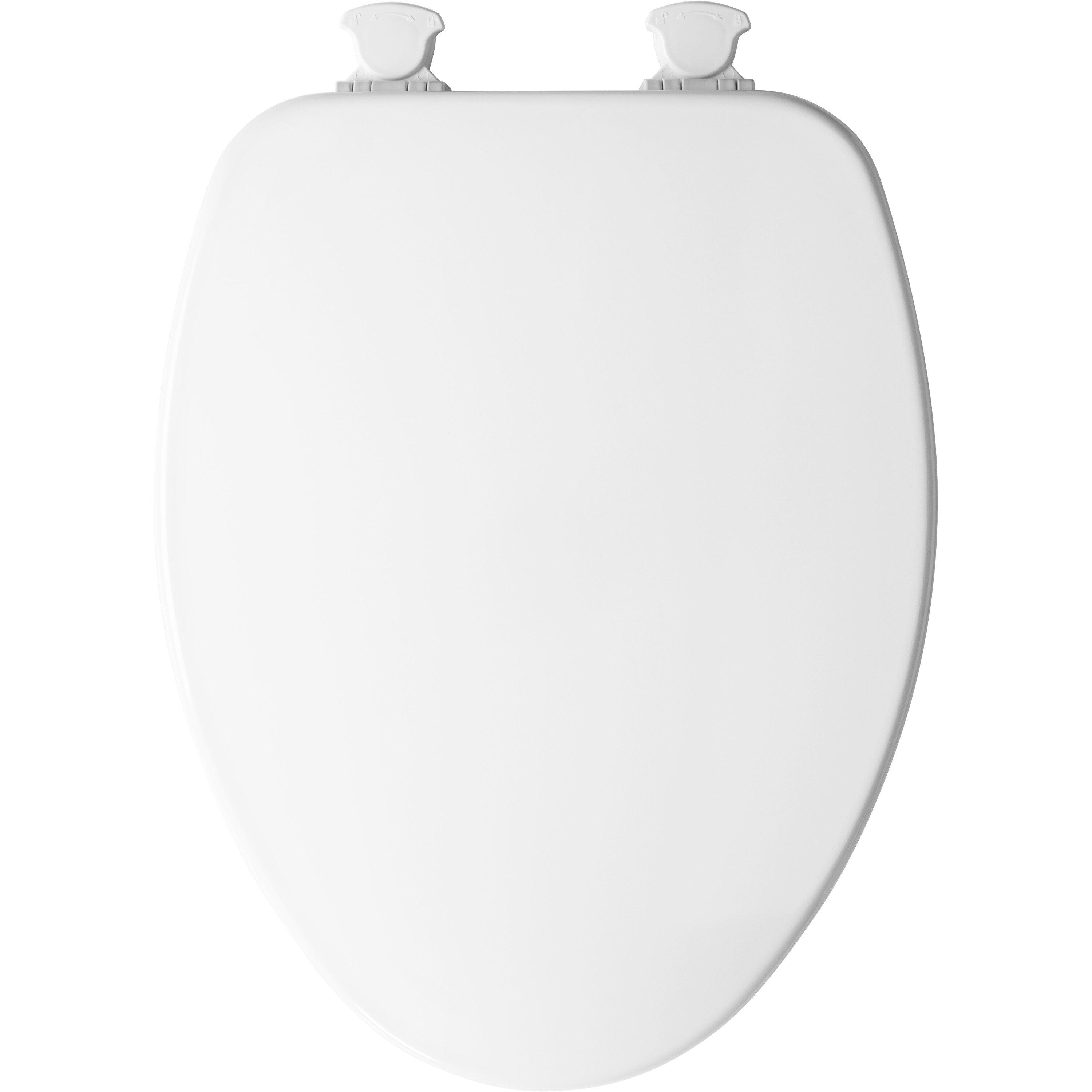 Church 585EC Lift-Off Wood Elongated Toilet Seat, Available in Various Colors