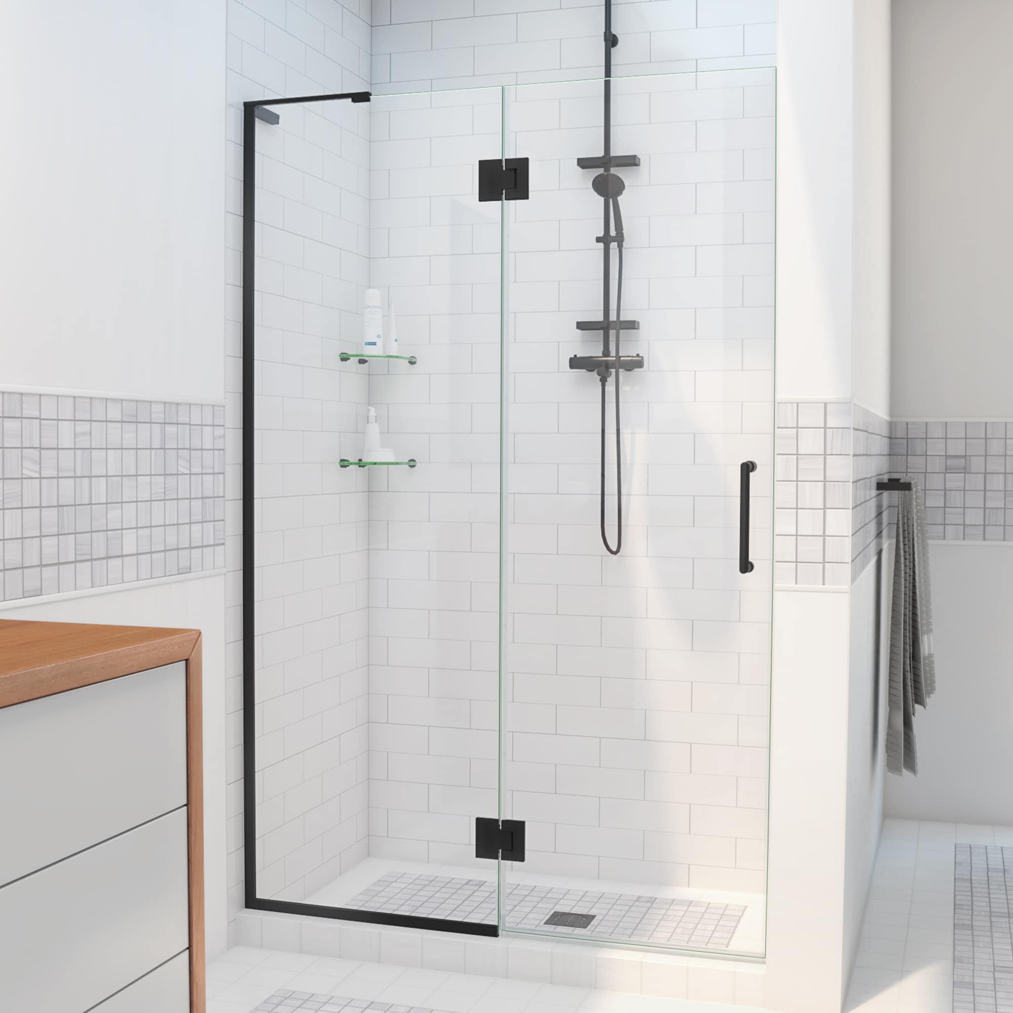 Unidoor-X 24 " W x72" H Hinged Frameless Shower Door