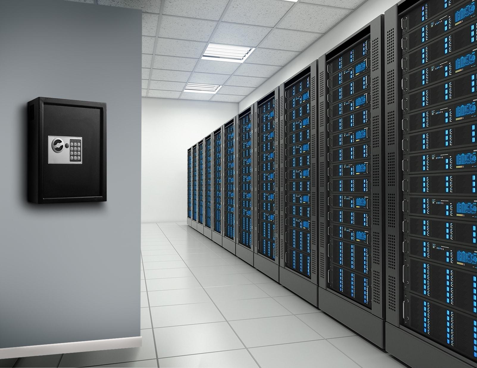 40-Key Steel Digital Lock Key Cabinet with 140 Key Tags