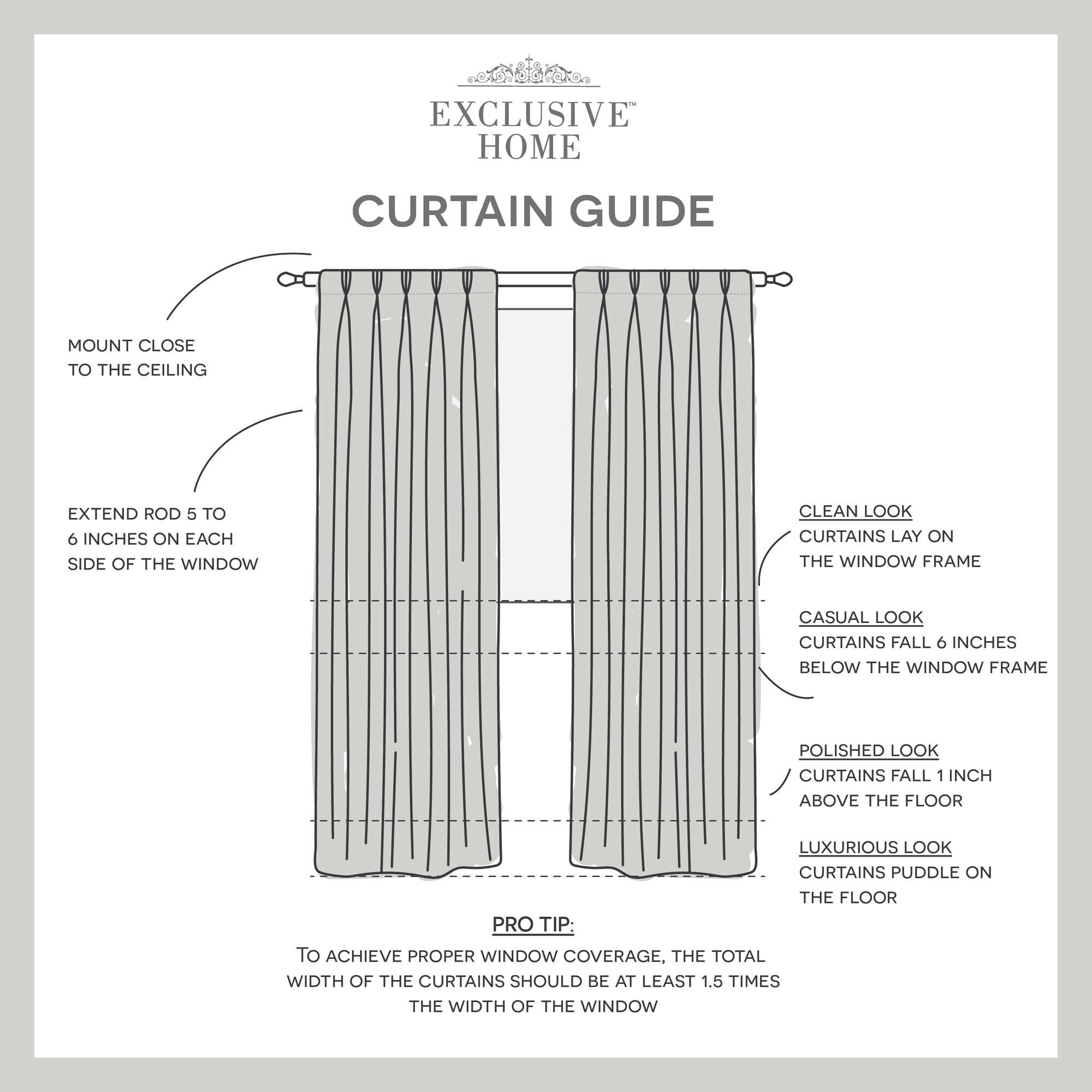 Amalgamated Textiles Loha Synthetic Solid Color Semi-Sheer Pinch Pleat Curtain Panels