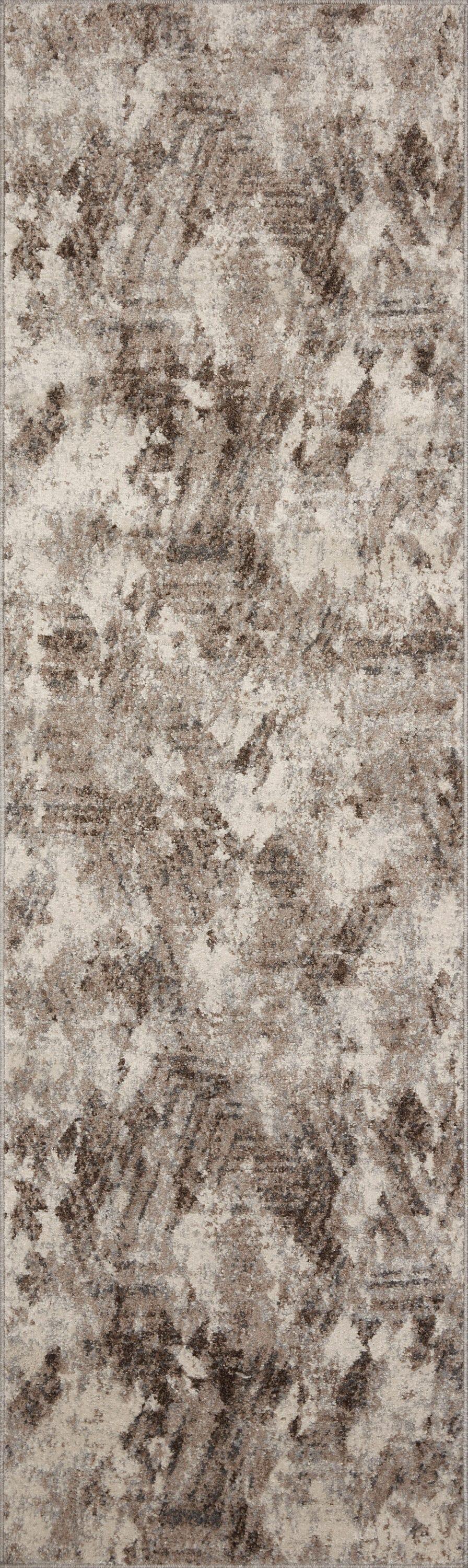 Loloi II Austen AUS-03 Abstract Natural / Mocha Area Rug 2'-4" x 8'-0"
