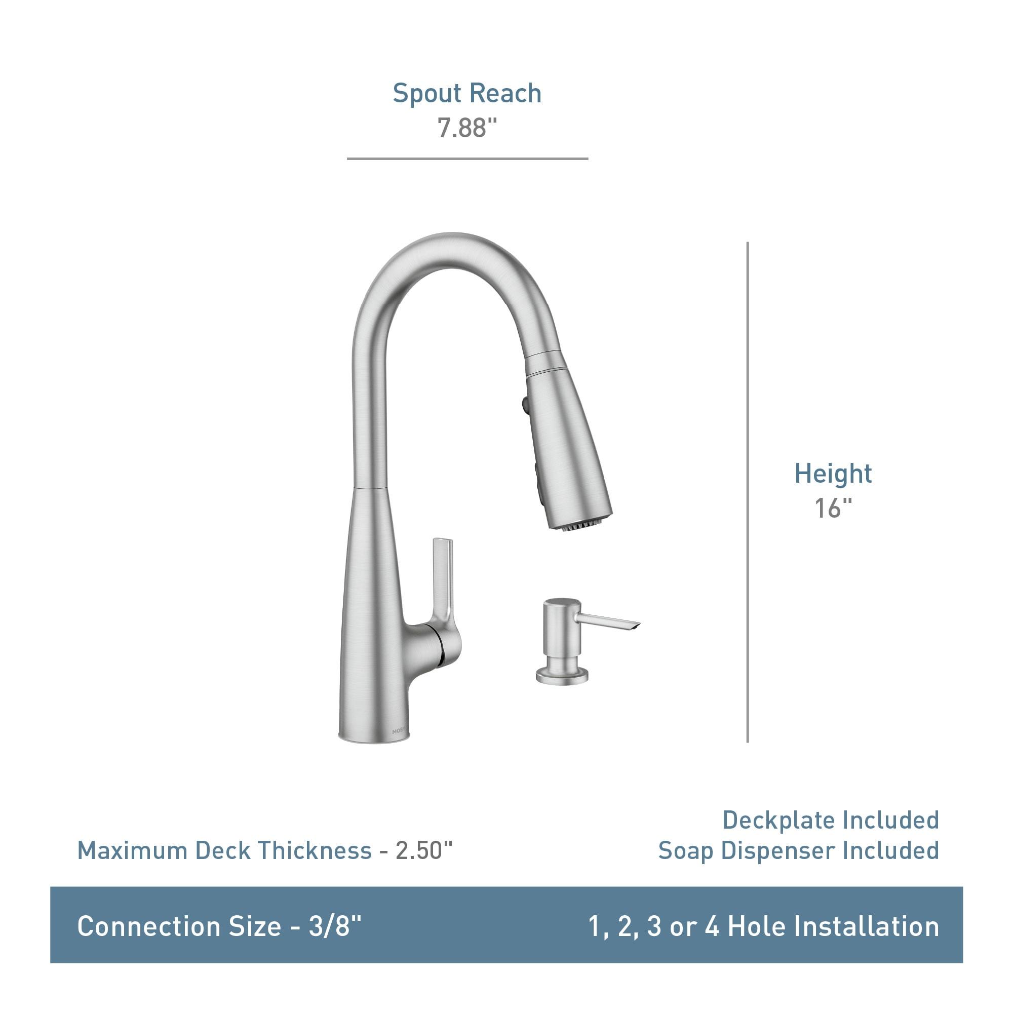 Haelyn Touchless Single-Handle Pulldown Sprayer Kitchen Faucet with MotionSense Wave and Power Clean
