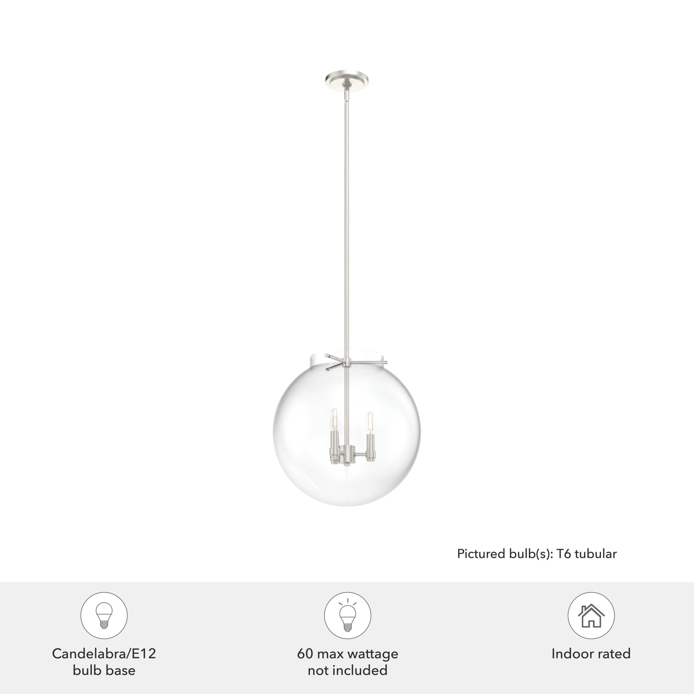 Hunter Fan Sacha 3 - Light Single Globe Pendant