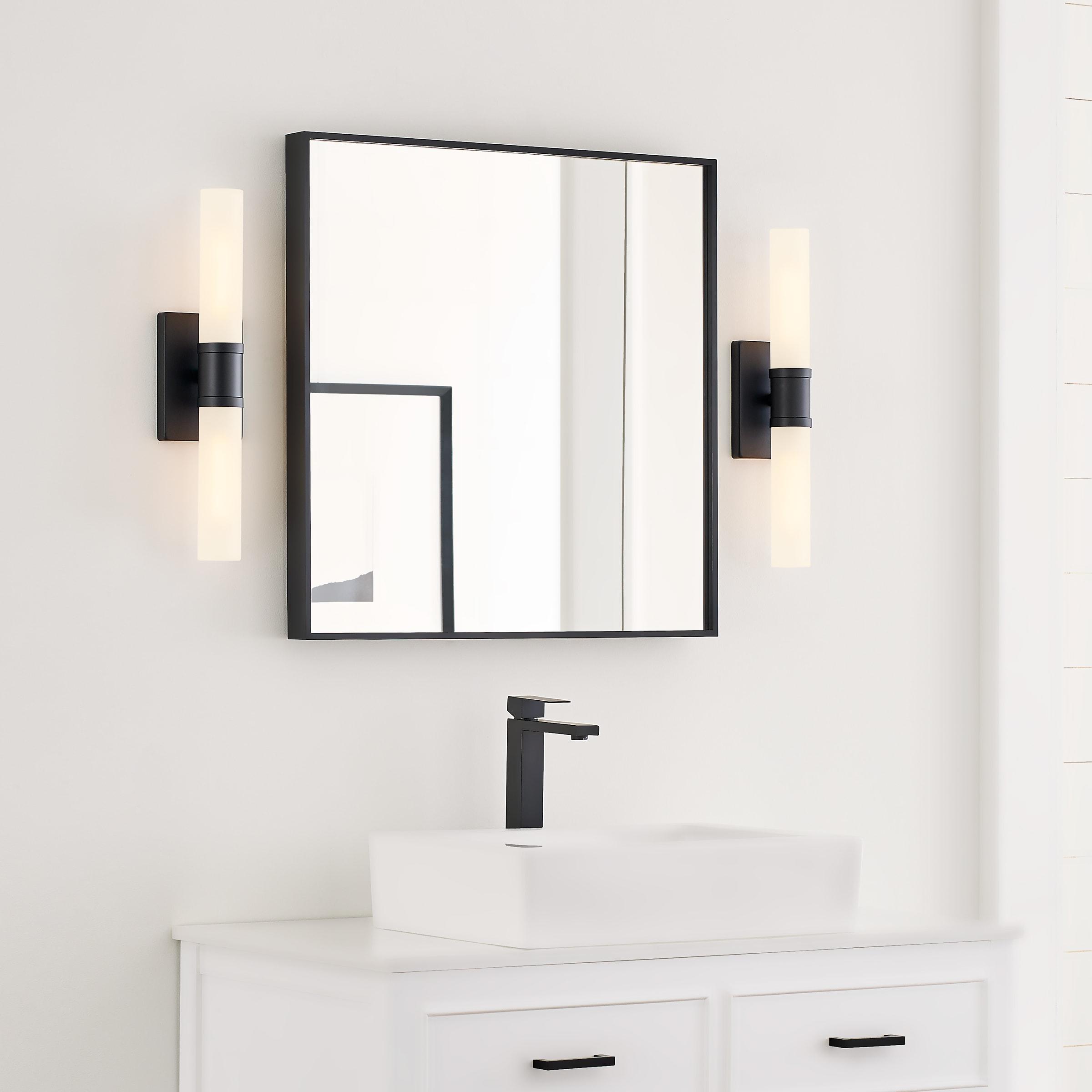 Evelien 2 Light Frosted Dimmable Vanity Light