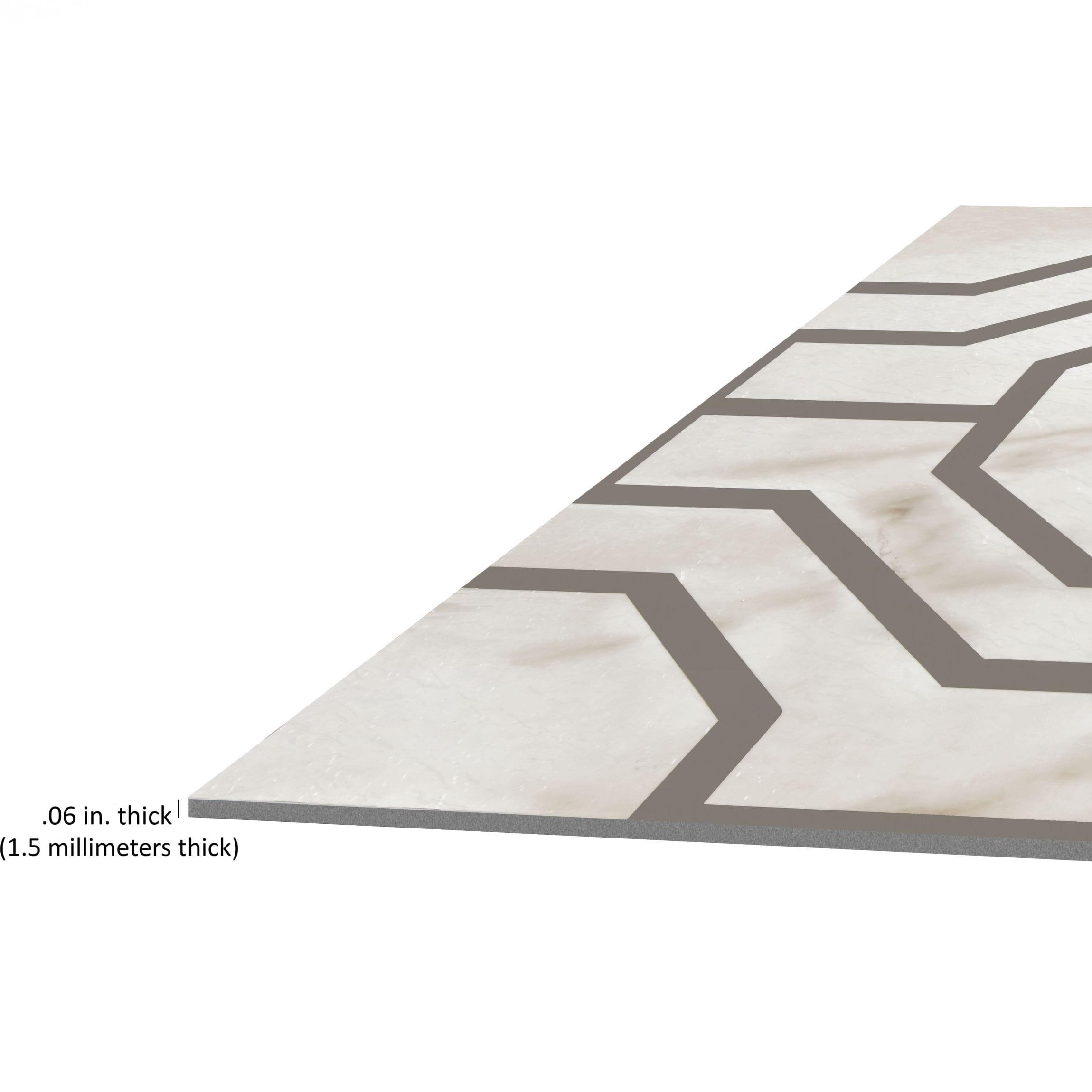 Achim Retro 12x12 Self Adhesive Vinyl Floor Tile - Octagon - 20 Tiles/20 sq. ft.