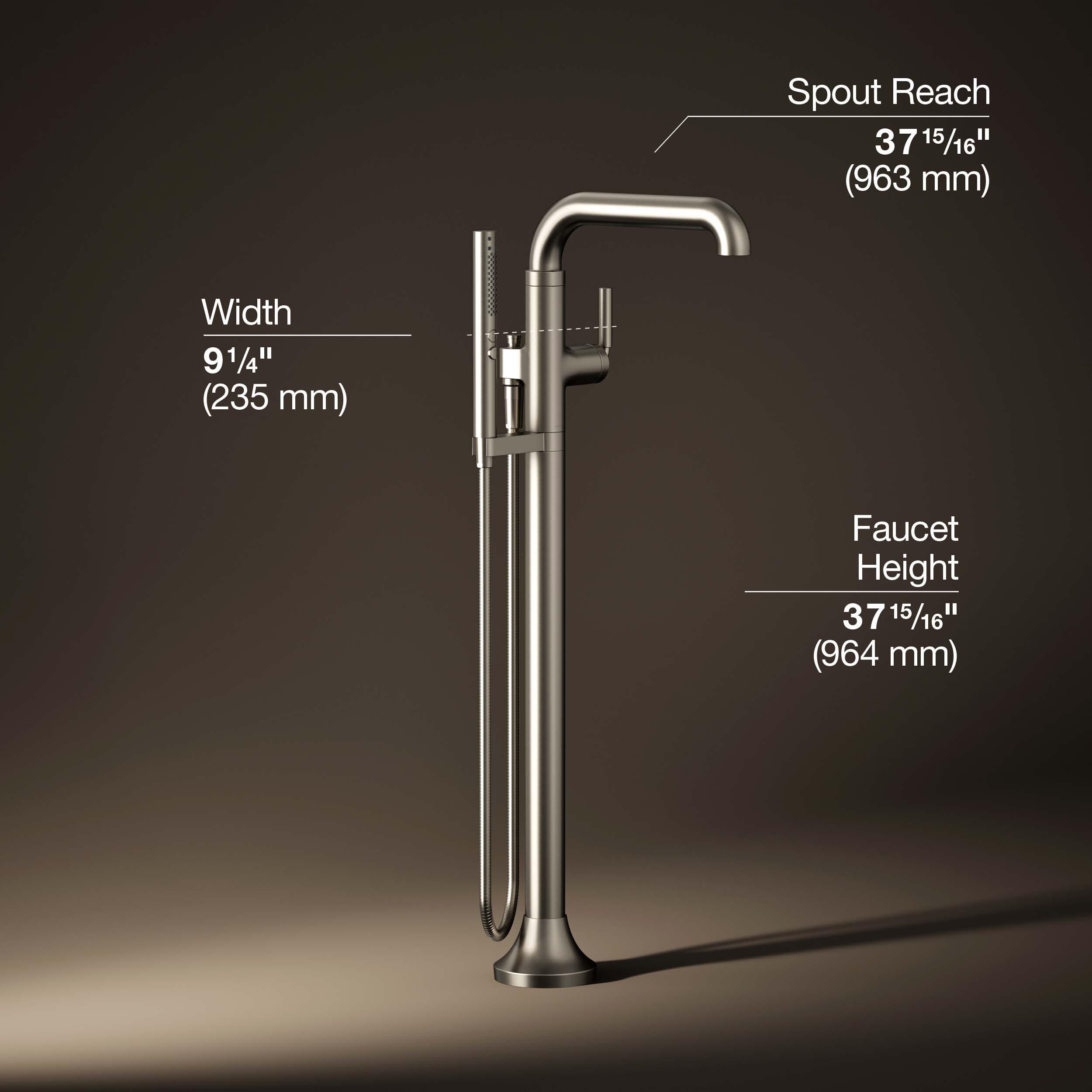 Tone Floor Mounted Clawfoot Tub Faucet