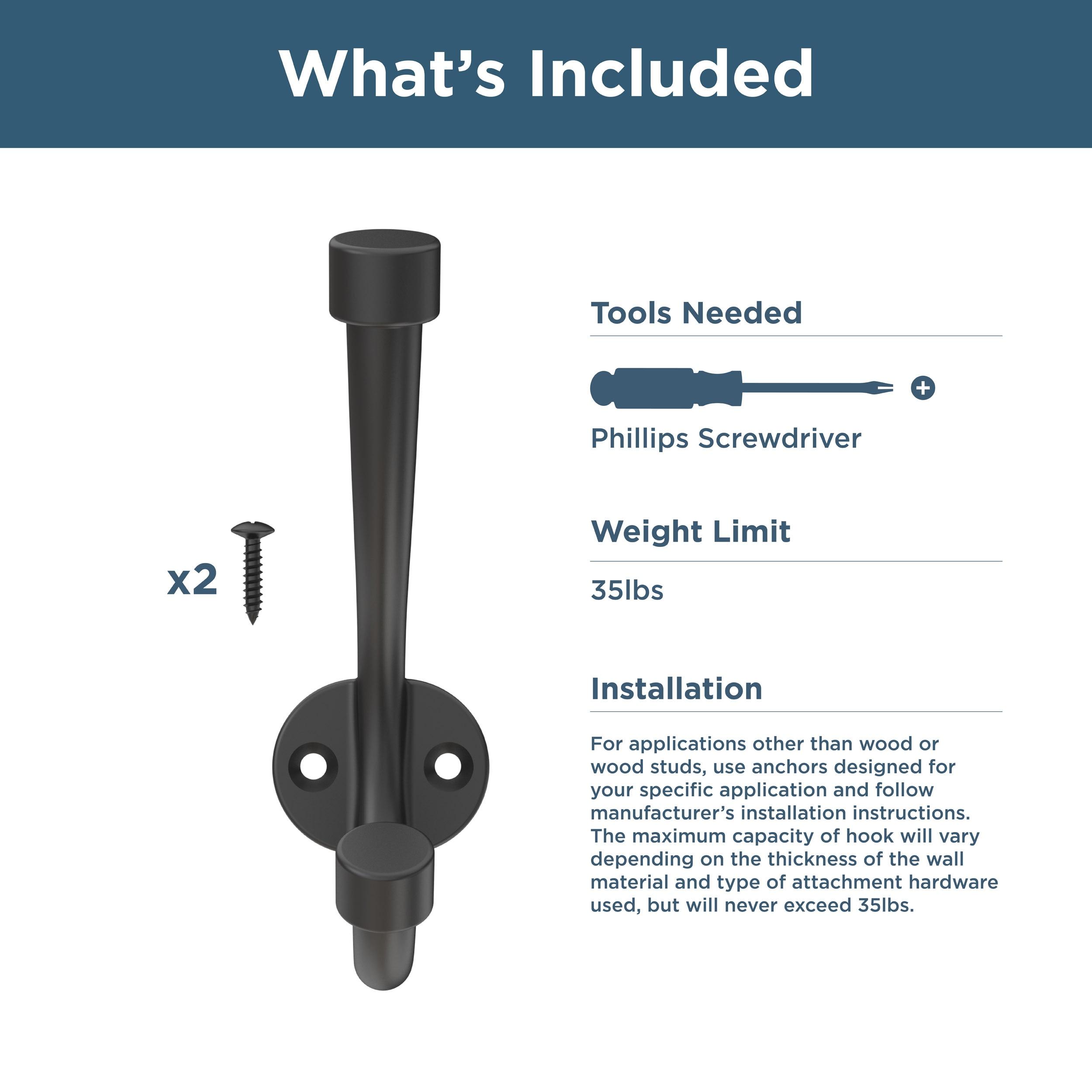 Adare Traditional Double Prong Decorative Wall Hook