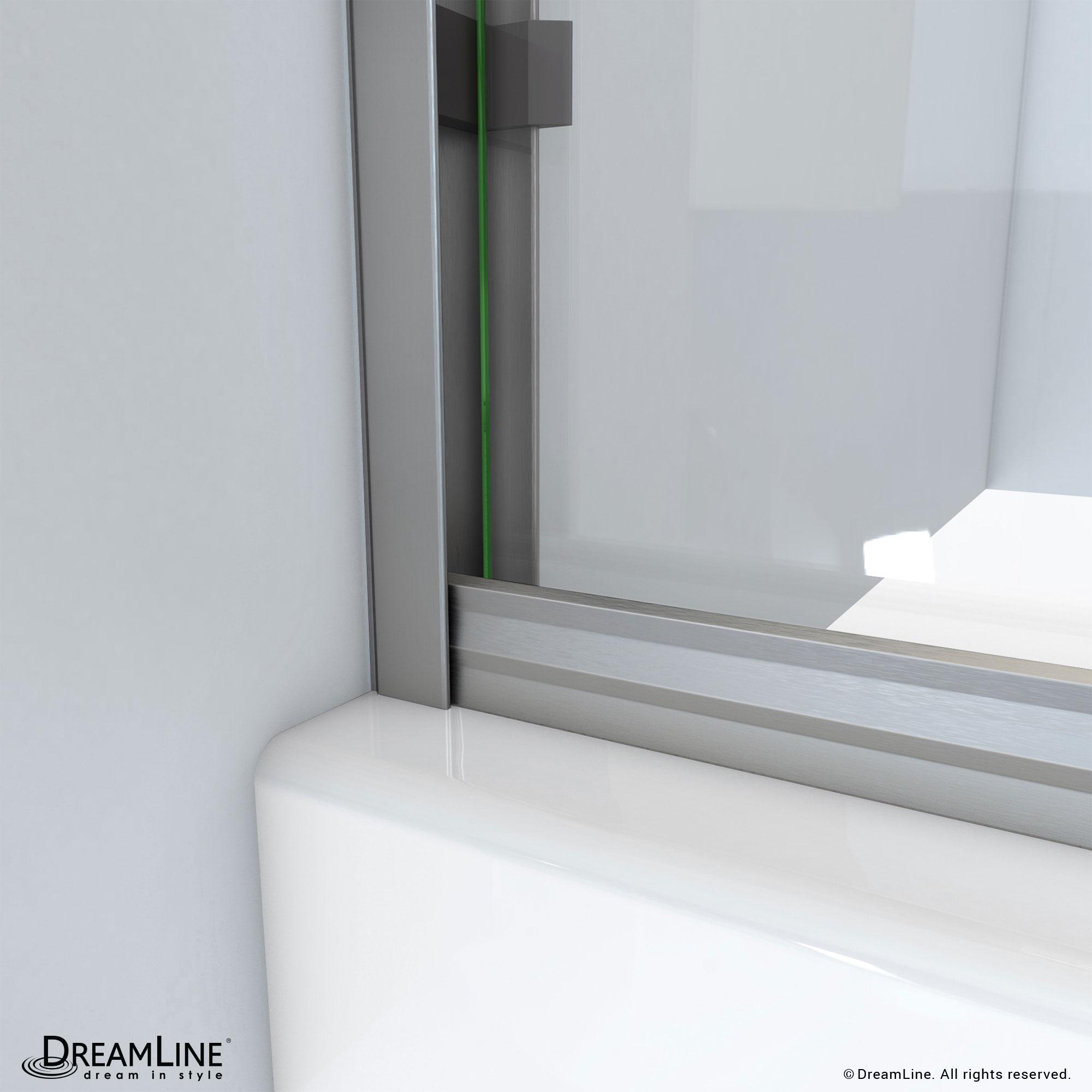 DreamLine Alliance Pro BG 56-60 in. W x 70 3/8 in. H Semi-Frameless Sliding Shower Door