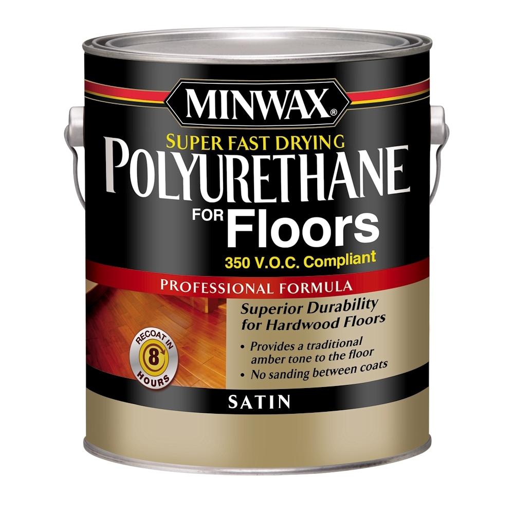 Minwax Satin Clear Oil-Based Fast-Drying Polyurethane Floor Varnish 1 gal
