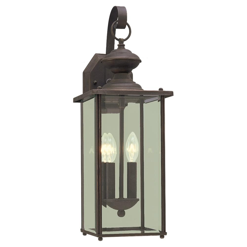 Generation Lighting Jamestowne 2 -Light 20.25-in H Antique Bronze Hardwired Outdoor Wall Light