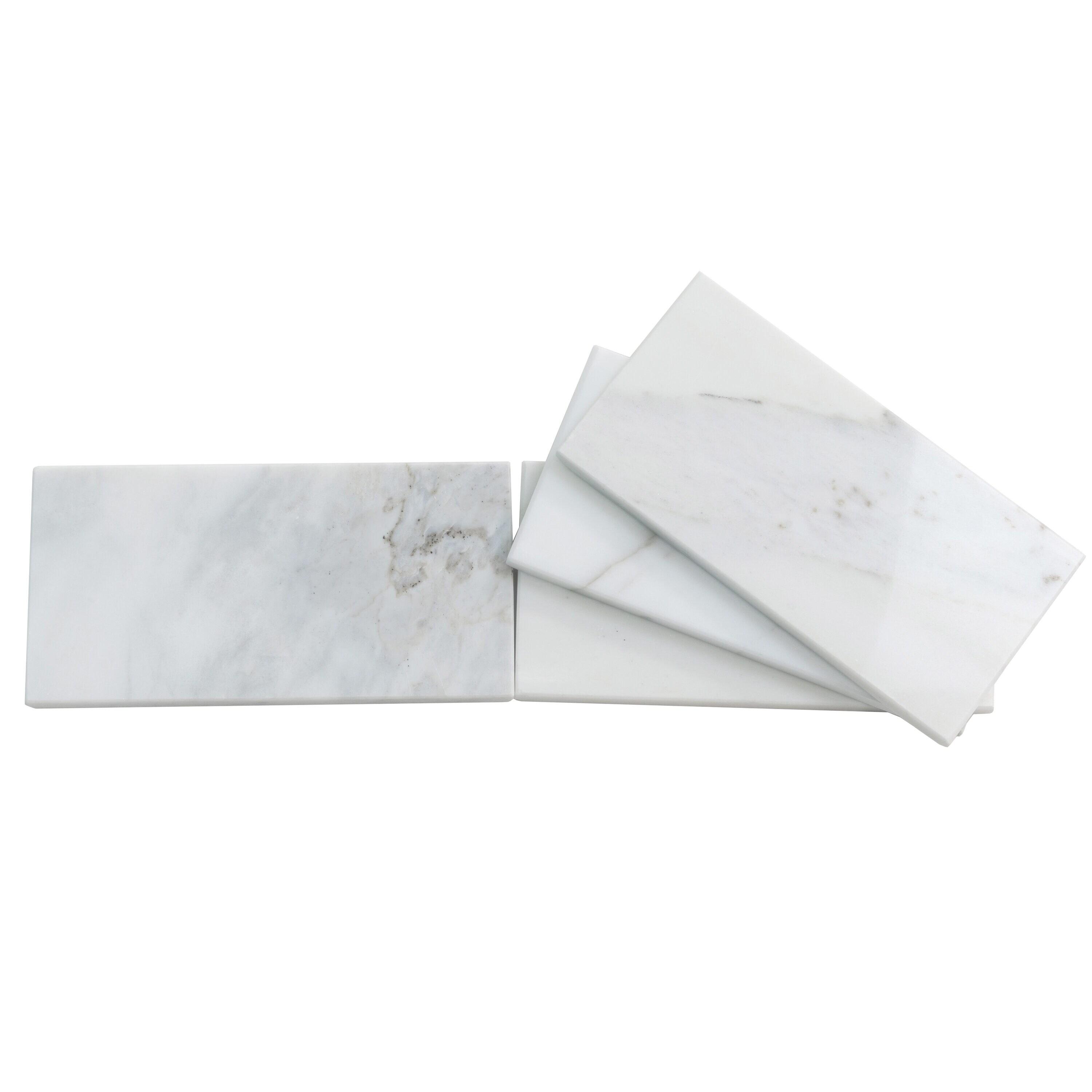 3" x 6" Marble Look Subway Wall & Floor Tile