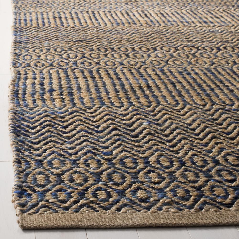 Cape Cod CAP309 Hand Woven Area Rug - Navy/Natural - 5'x8' - Safavieh.