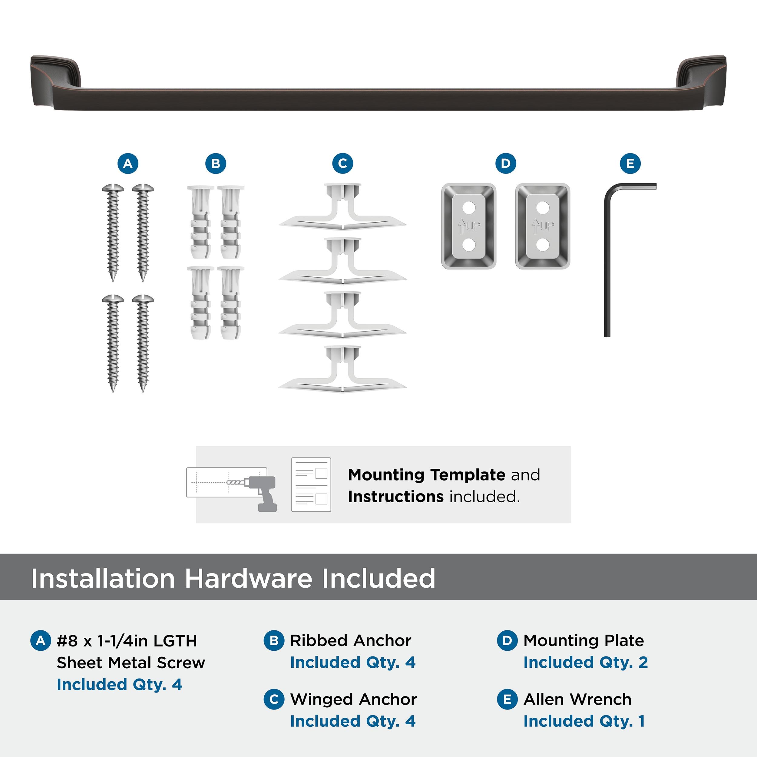 Amerock Revitalize Oil-Rubbed Bronze 24 inch (610mm) Towel Bar