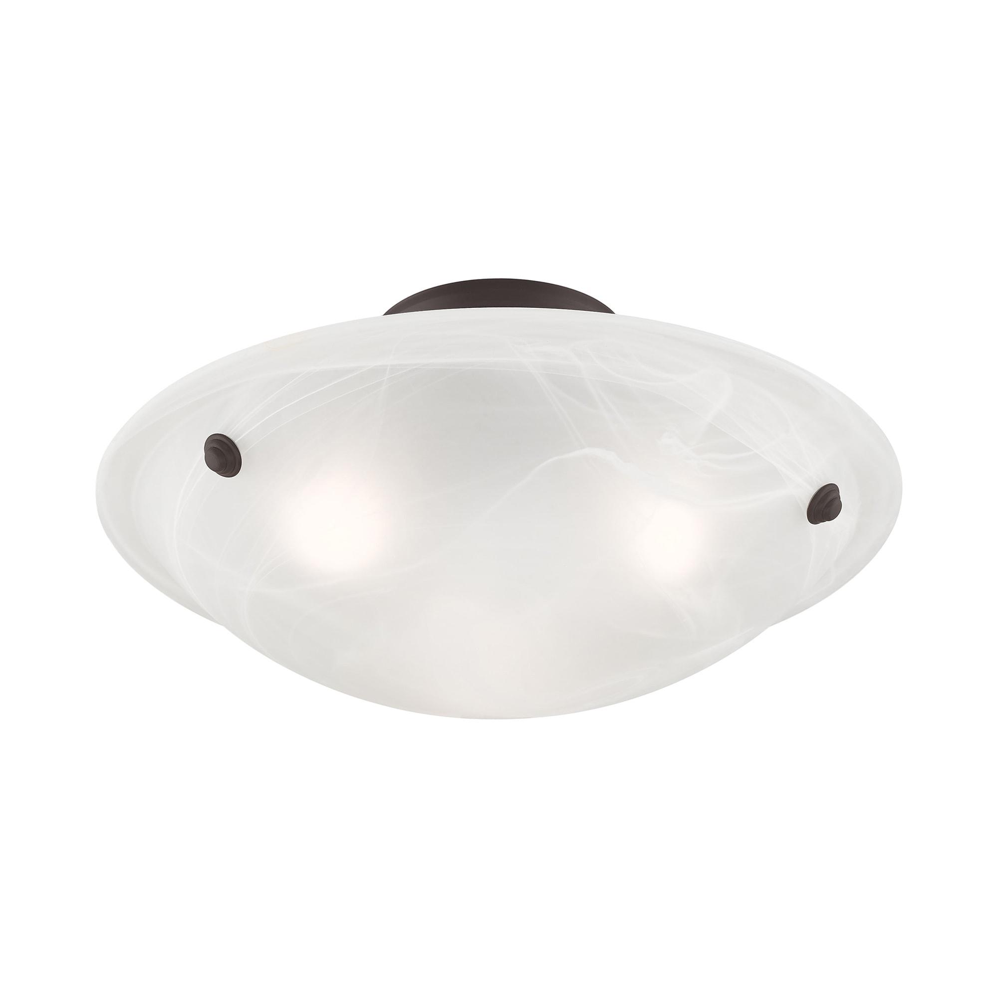 Livex Lighting Oasis 3 - Light Flush Mount in  Bronze