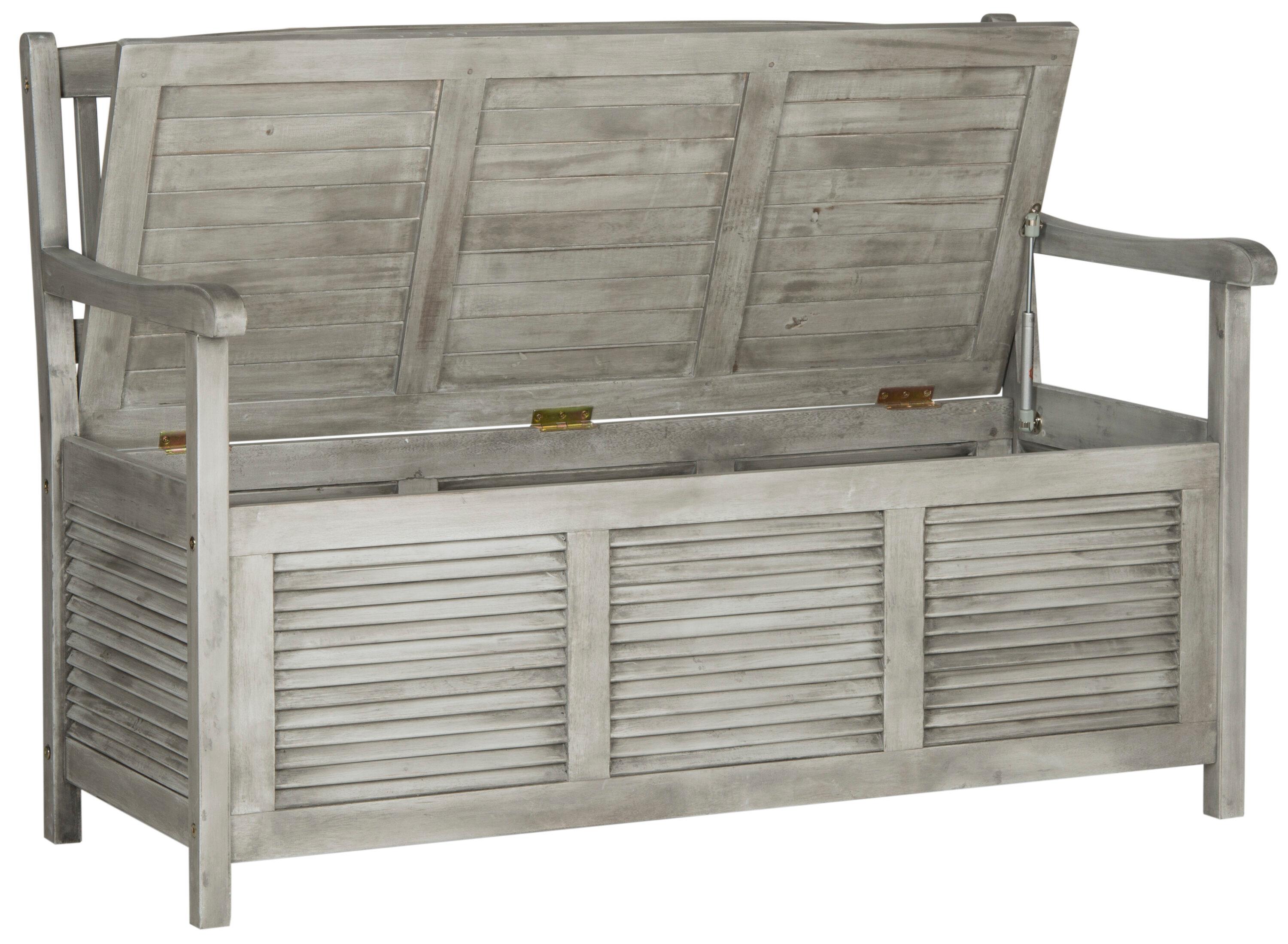 Brisbane Bench - Outdoor - PAT7017 - Grey - Safavieh