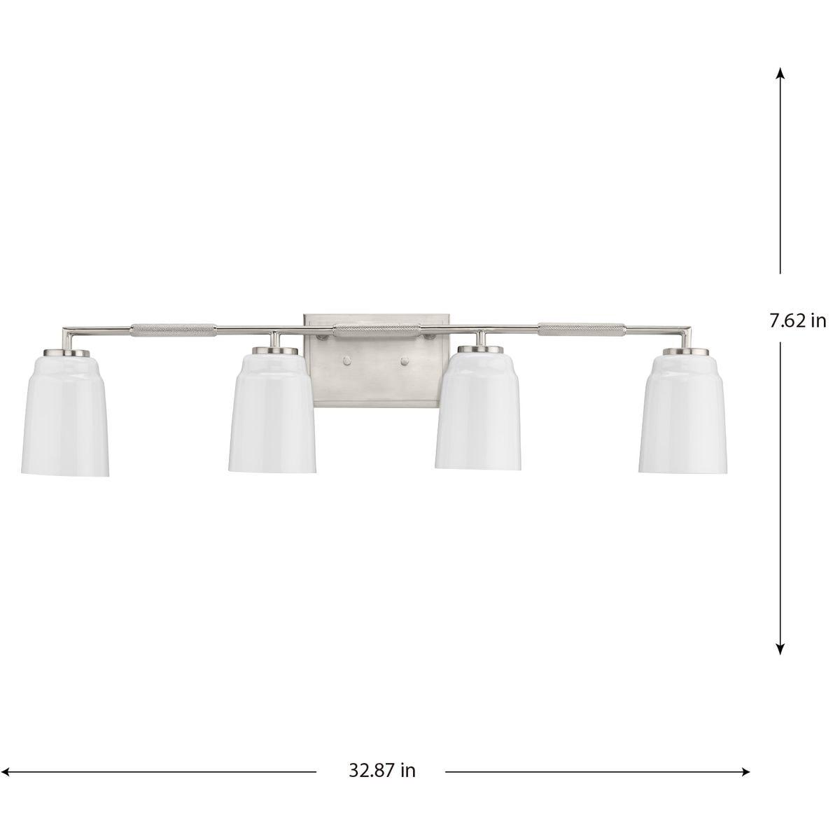 Progress Lighting Spenser 4 - Light Vanity in  Brushed Nickel