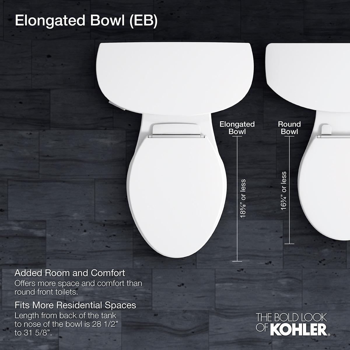 Wellworth 1.6 GPF Elongated Two-Piece Toilet Seat Not Included