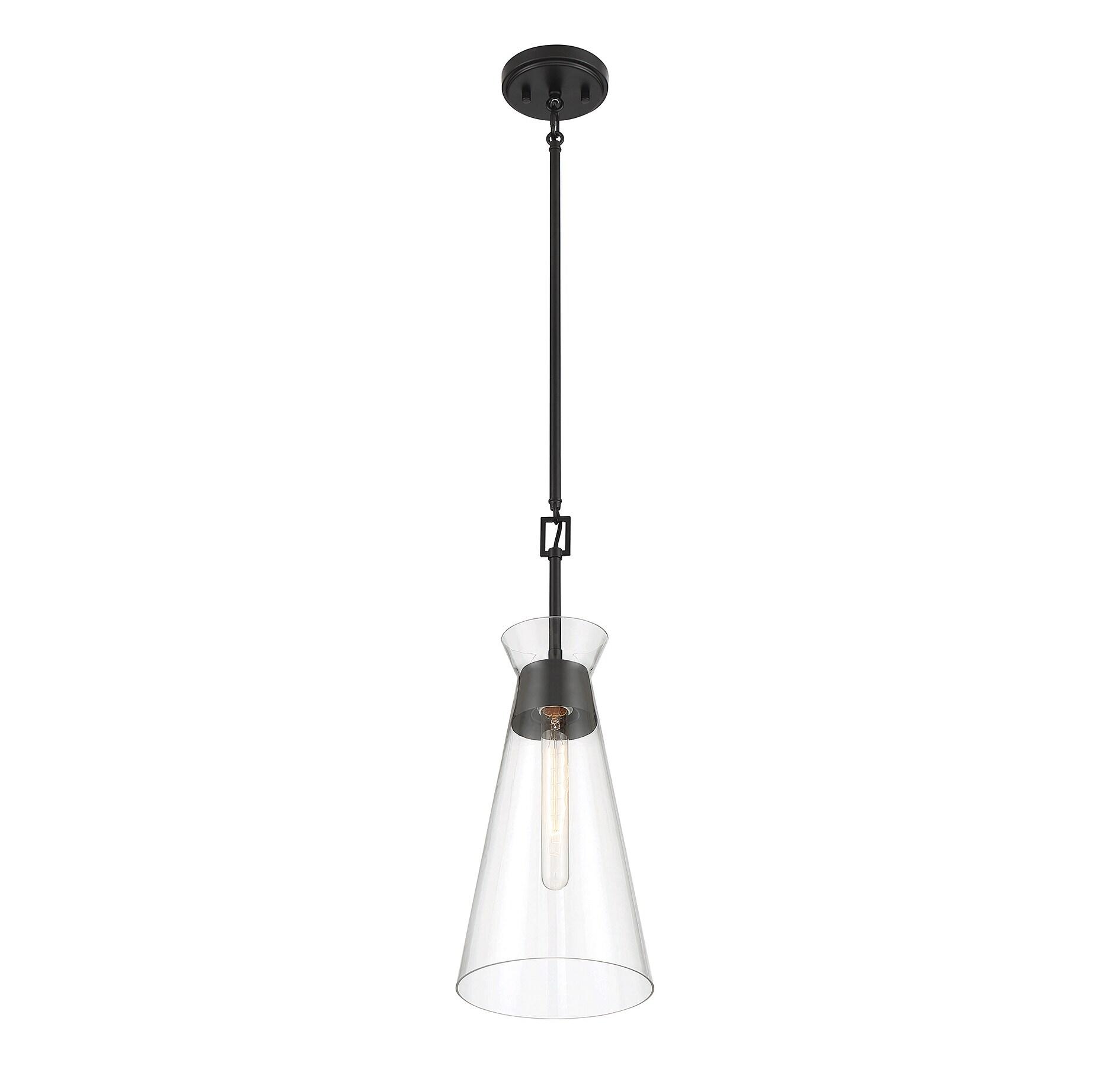 Savoy House Lakewood 1 - Light Pendant ,  Matte Black