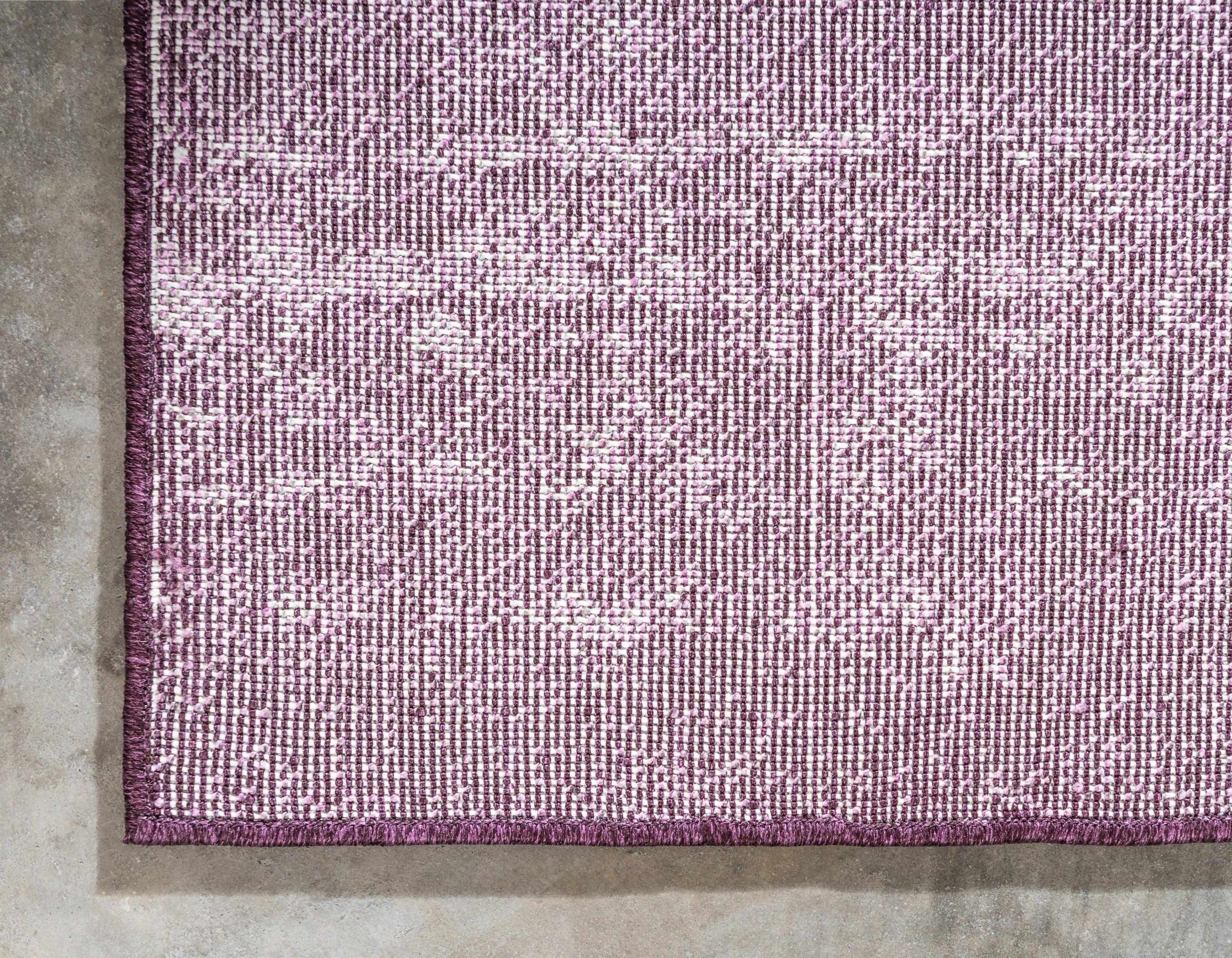 Unique Loom Del Mar Collection Area Rug - Lucille (5' 3" x 8' Rectangle Violet)