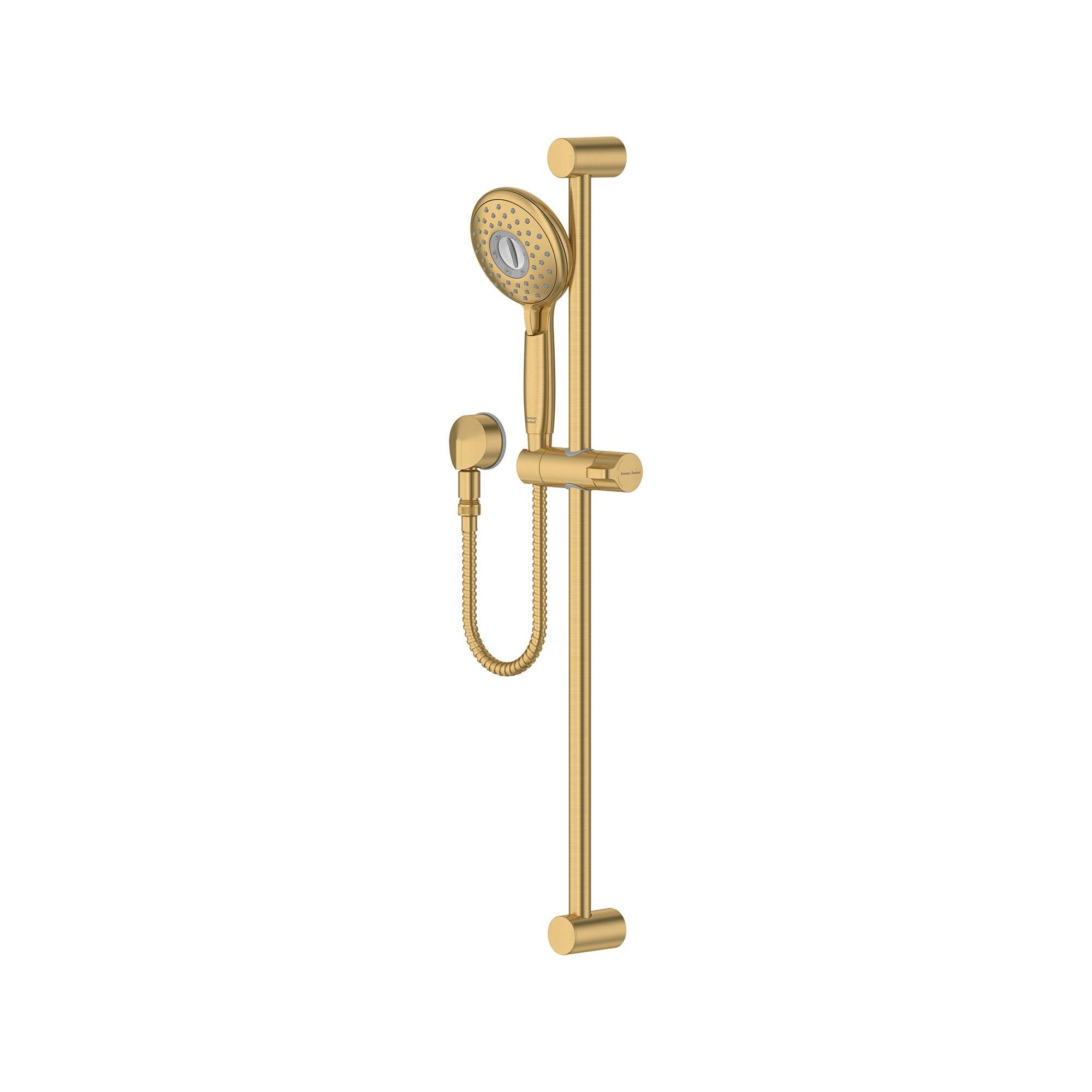 Gold Adjustable Handheld Shower Kit with Slide Bar