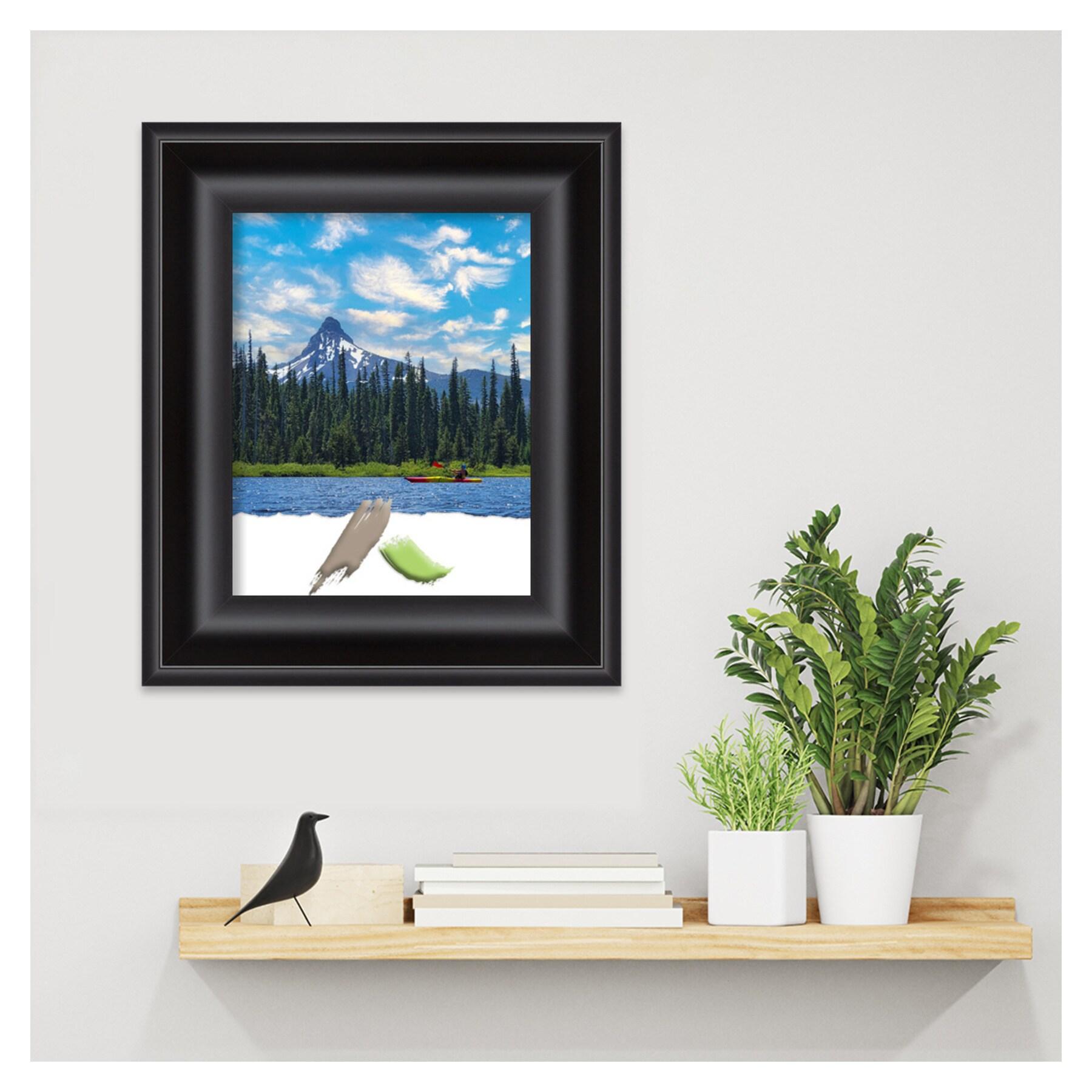 Amanti Art Grand Black Picture Frame Opening Size 11x14 in.