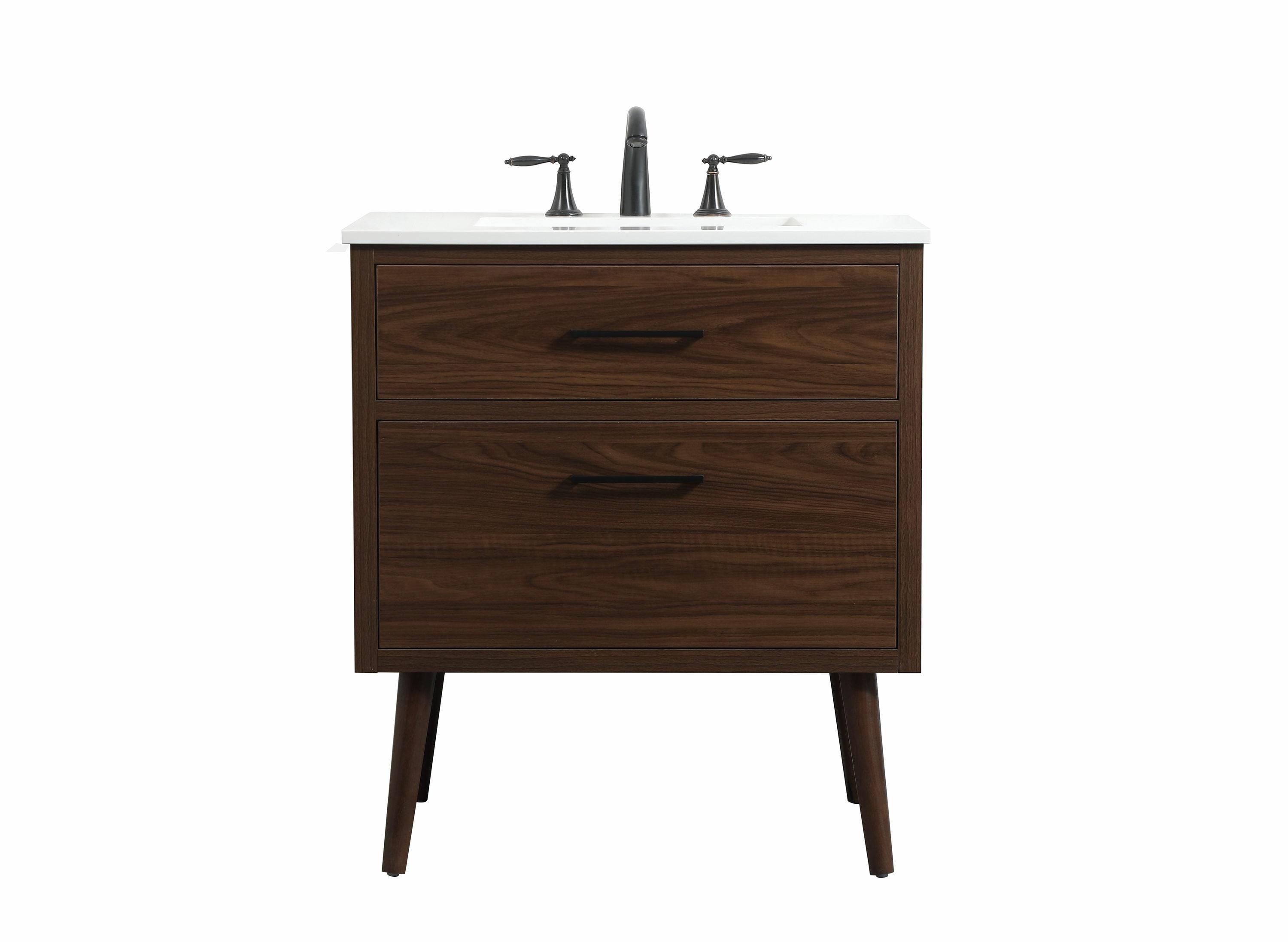 Elegant Kitchen and Bath Elegant Kitchen and Bath 30 Inch Single Bathroom Vanity